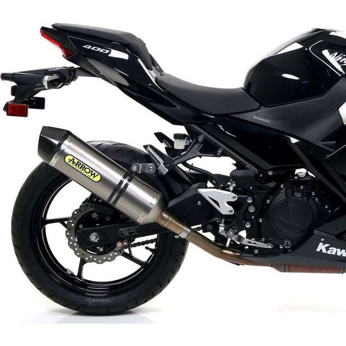 Arrow Exhaust Auspuff Race-Tech 71874PK Titan/Carbon für Z/Ninja 400 18-20 - Motorradteile & Ersatzteile - Auspuff