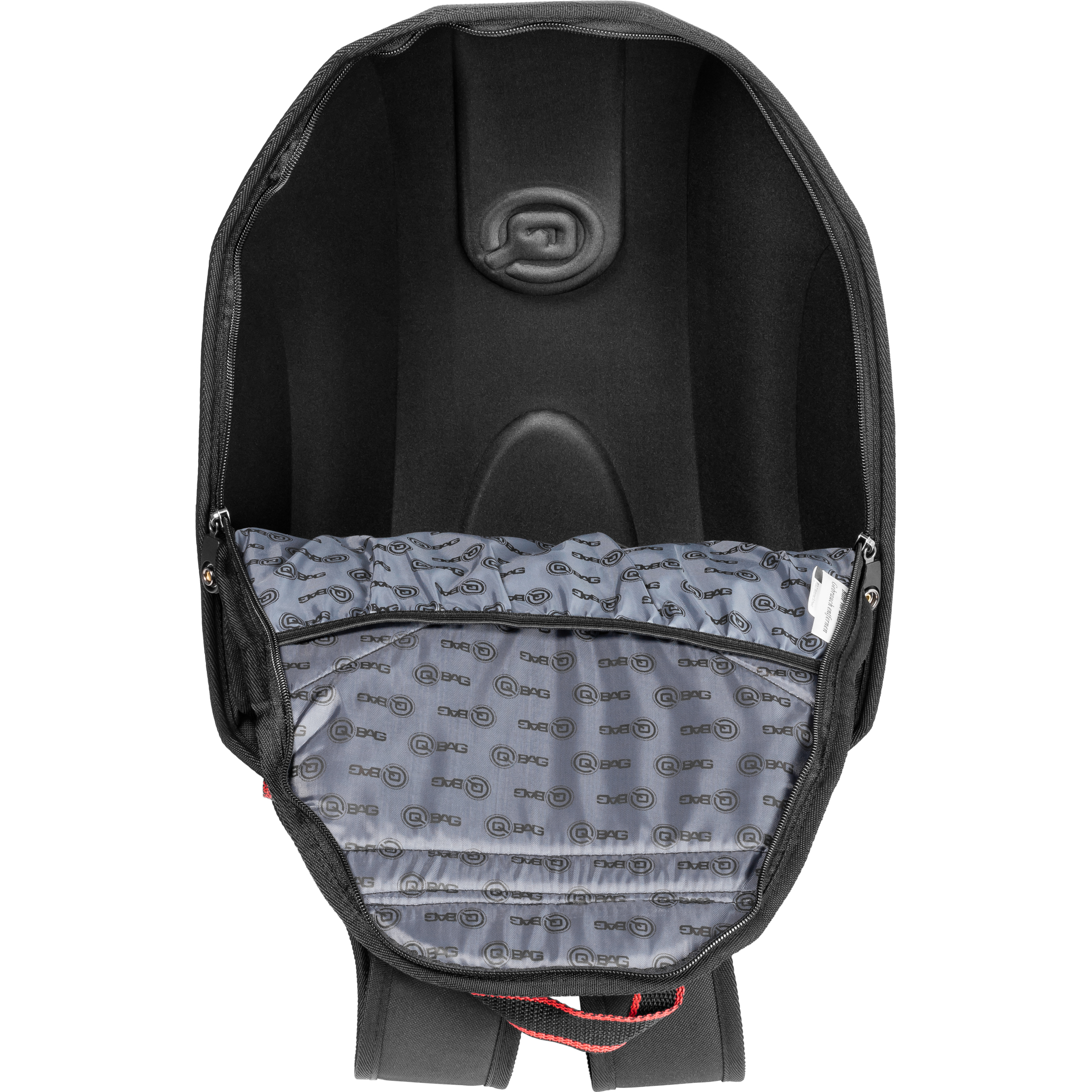 QBag-Rucksack Hartschale 24 Liter Stauraum schwarz-5729991190016004