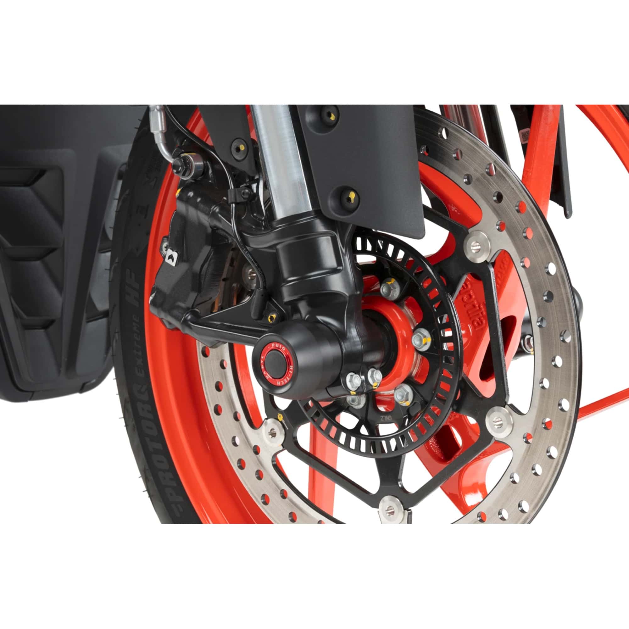 Puig crash pads front axle 22237N for Aprilia RS