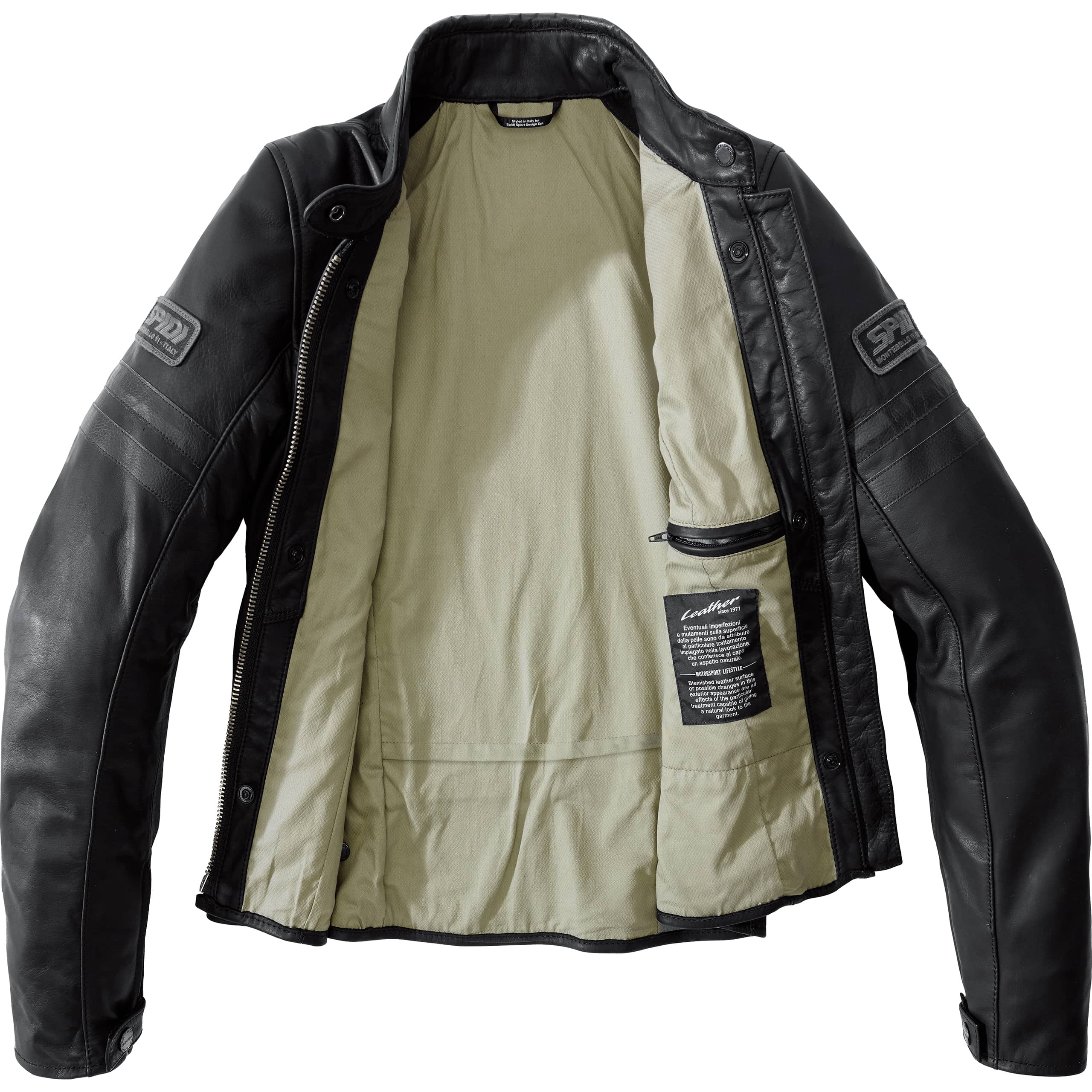 SPIDI-Vintage Damen Lederjacke schwarz-1006251999001