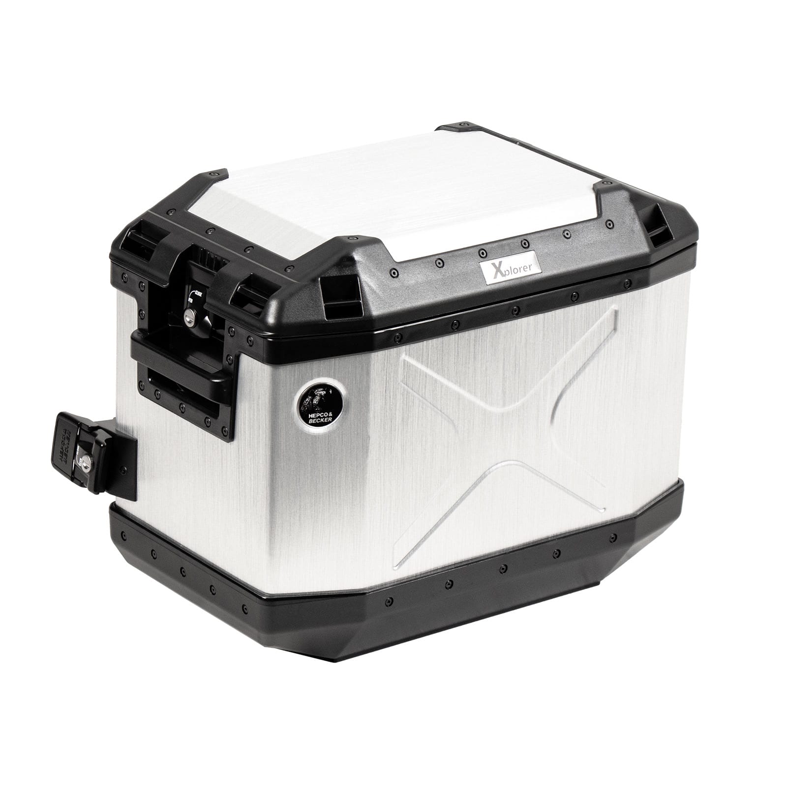 Hepco & Becker single case Xplorer Cutout alu 40 silver right