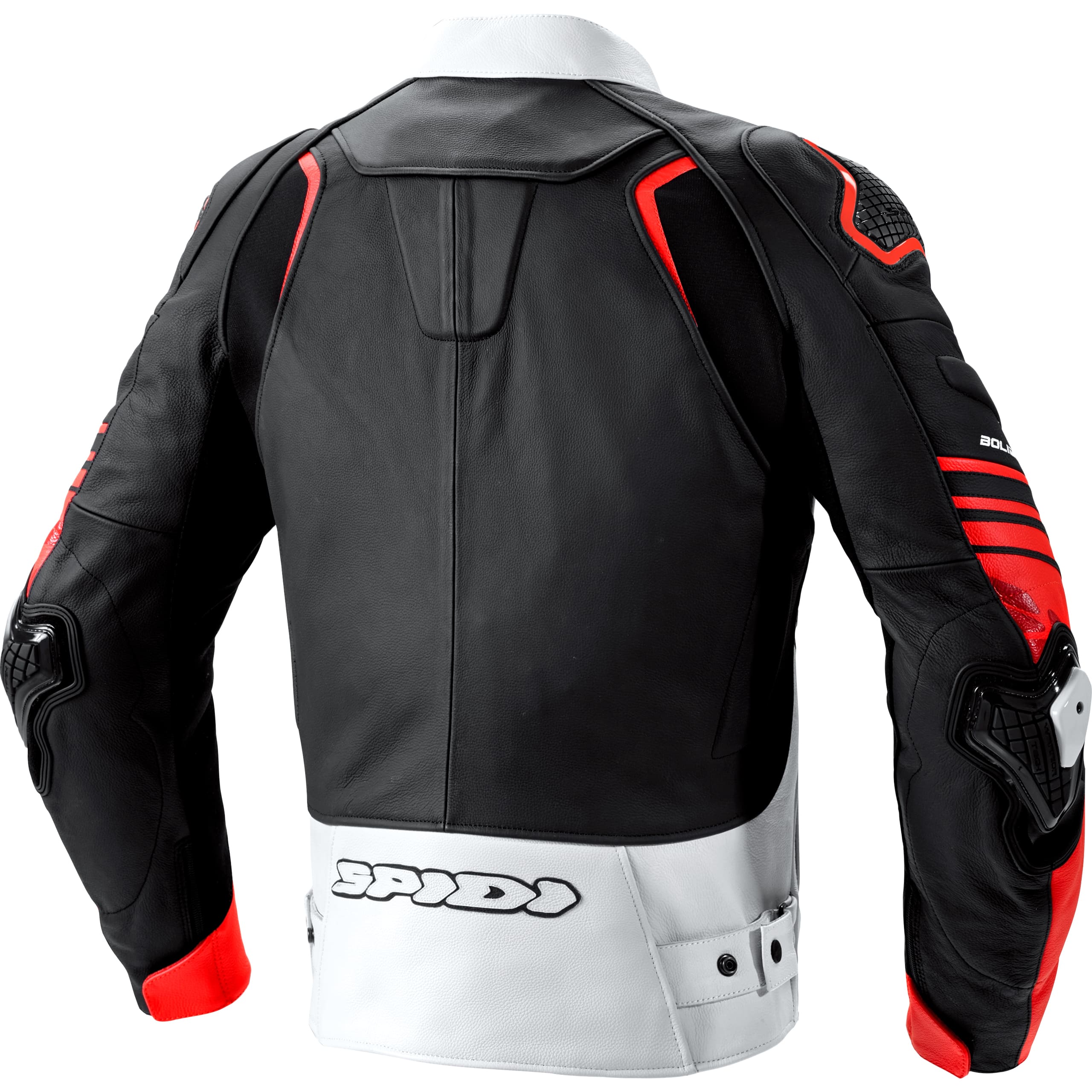 SPIDI-Bolide Lederkombijacke schwarz/rot/weiß-1005951999002
