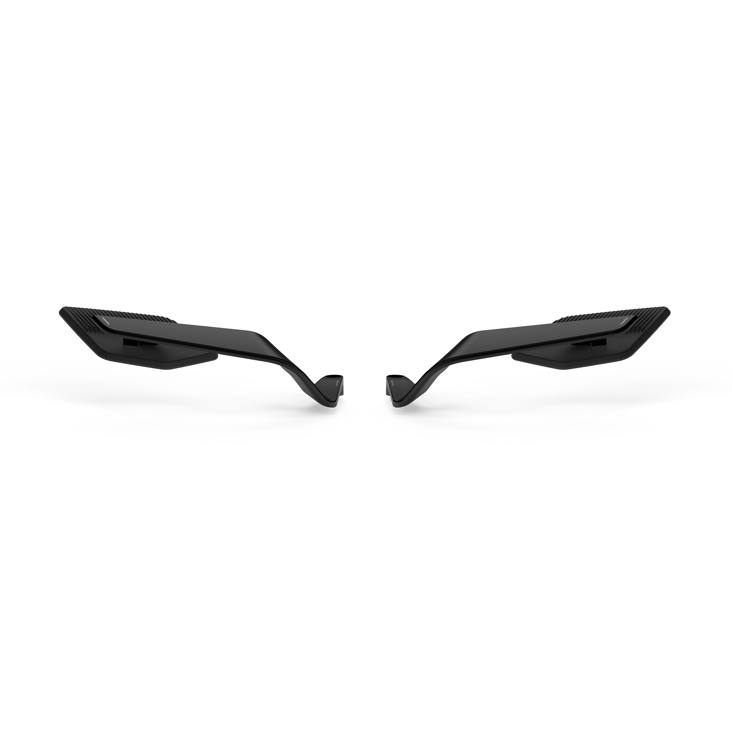 Rizoma-Lenkerspiegelpaar ohne Aufnahme Stealth-Max Naked BSN140-0001256113000001