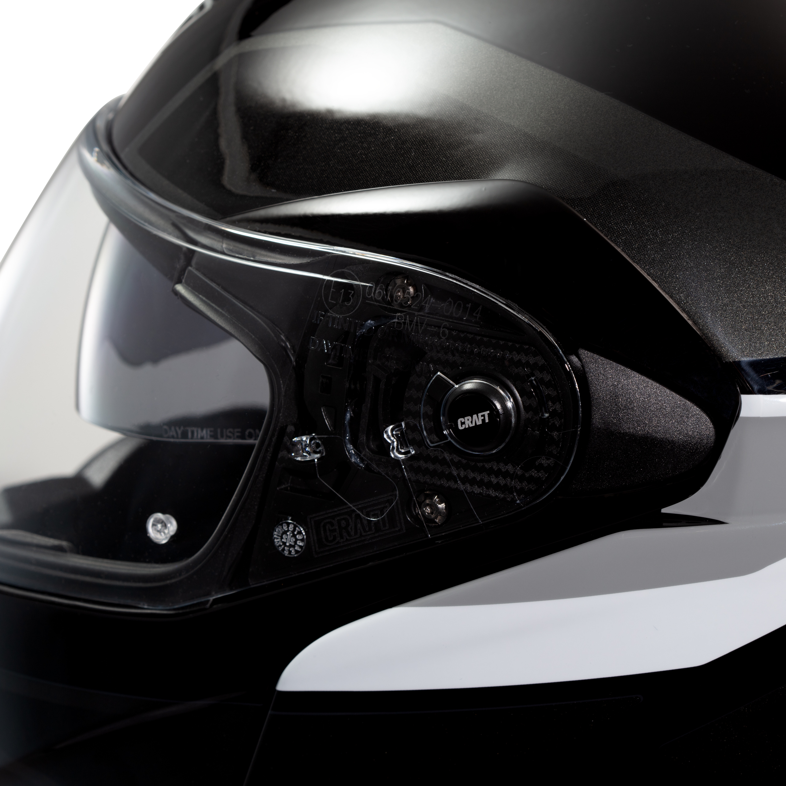 Craft-Fiberglas Klapphelm Tour Silber Dekor #24 XXL-4701271999033012