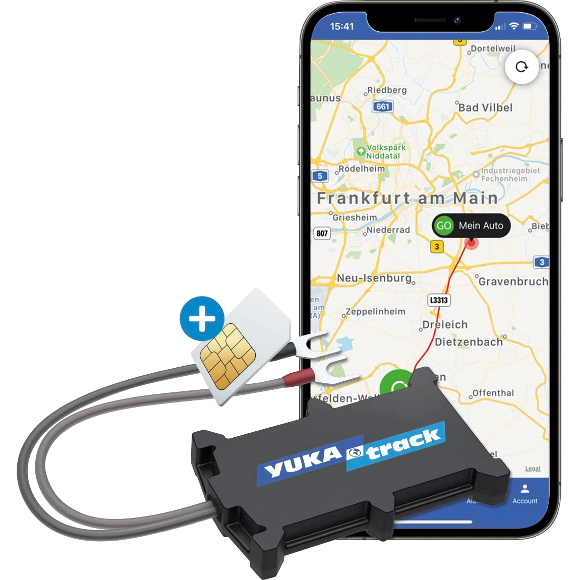 YUKAtrack-EasyWire GPS Fahrtentracker-5750051181000370
