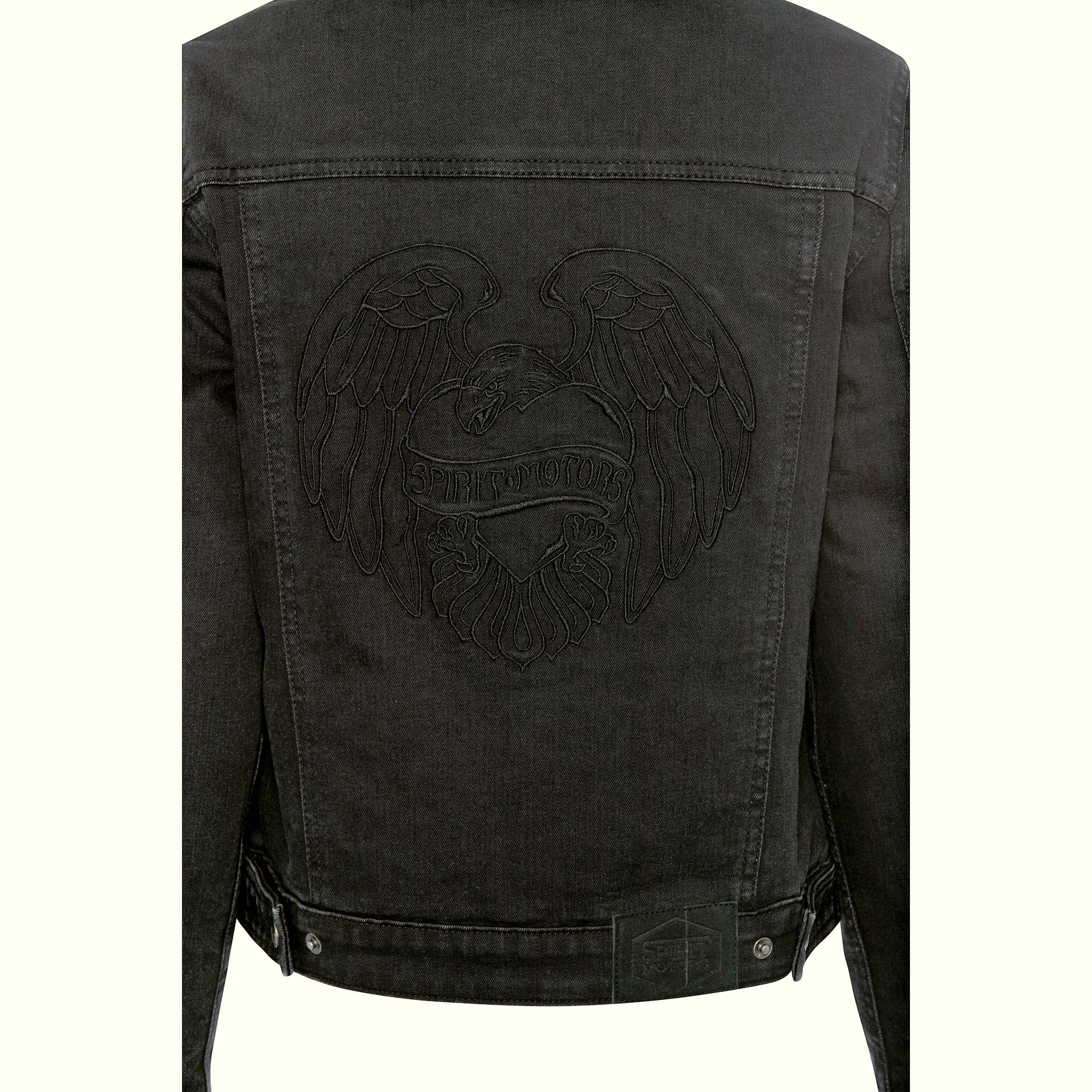 Spirit Motors-Cool Jenna Damen Denimjacke schwarz S-2019251999001108