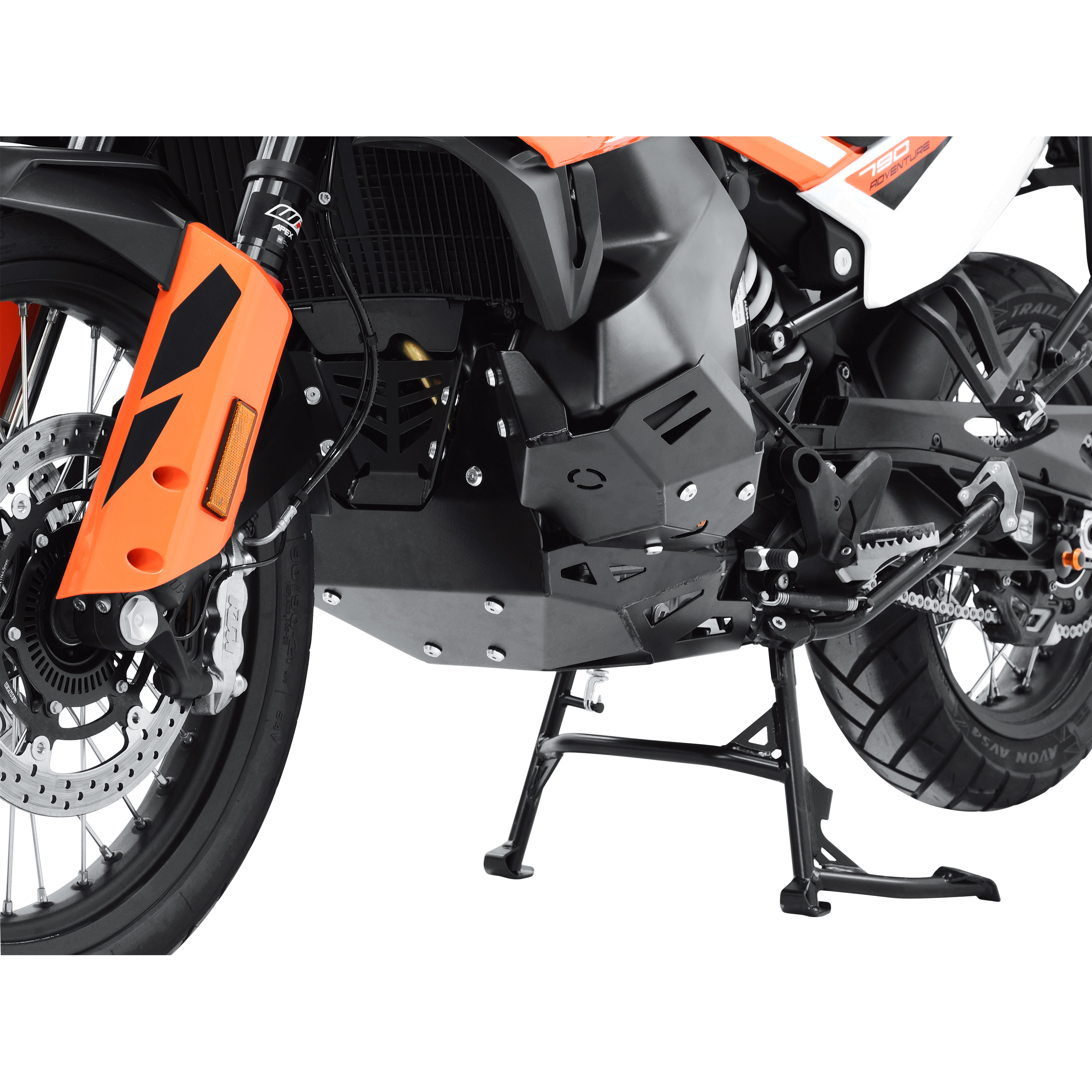 Zieger Motorschutz Alu schwarz für KTM 790 Adventure - Motorradteile & Ersatzteile - Verkleidungen & Abdeckungen