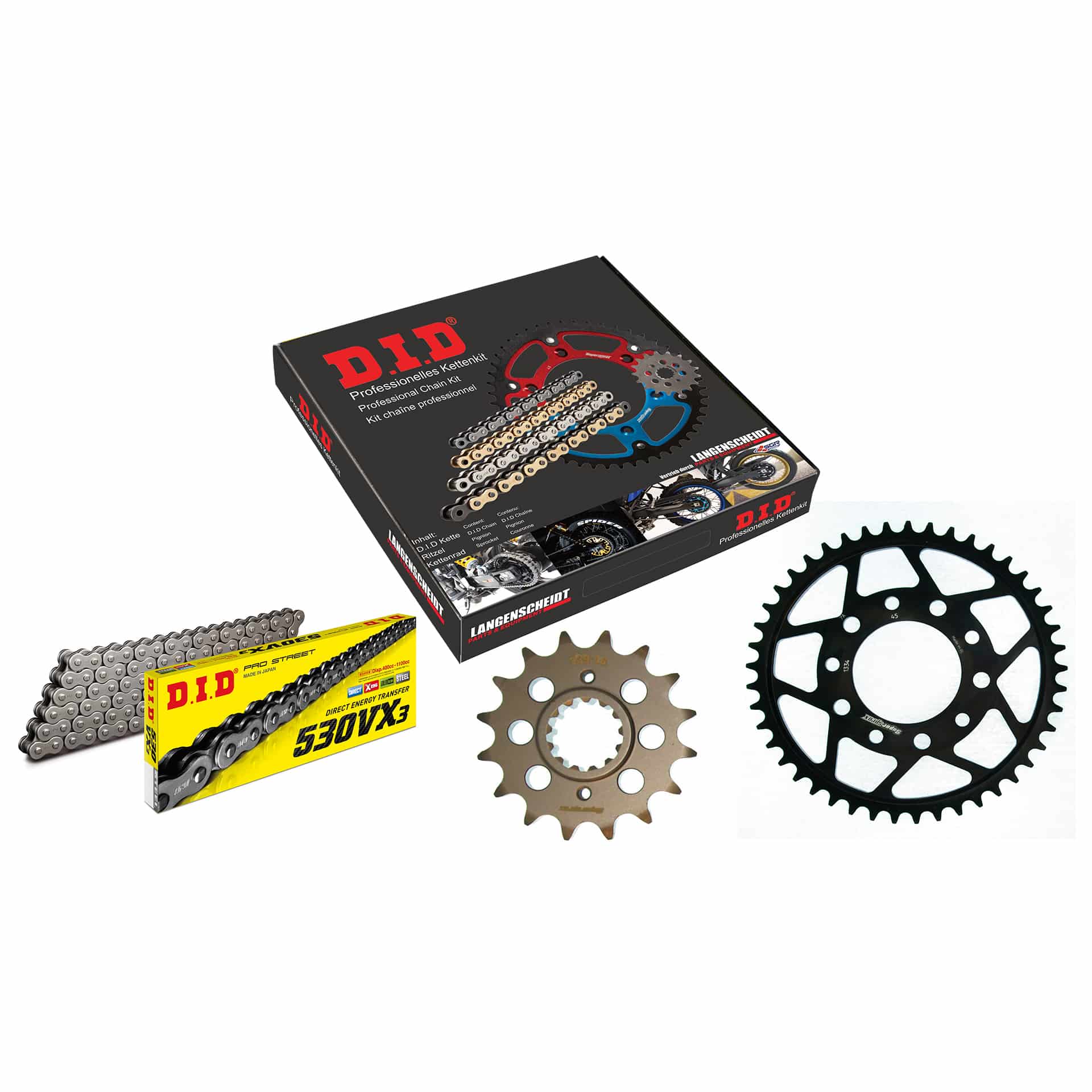 D.I.D. Kettenkit 530VX3 Niet X 16/45/110 für VFR 750 F 1986-1987