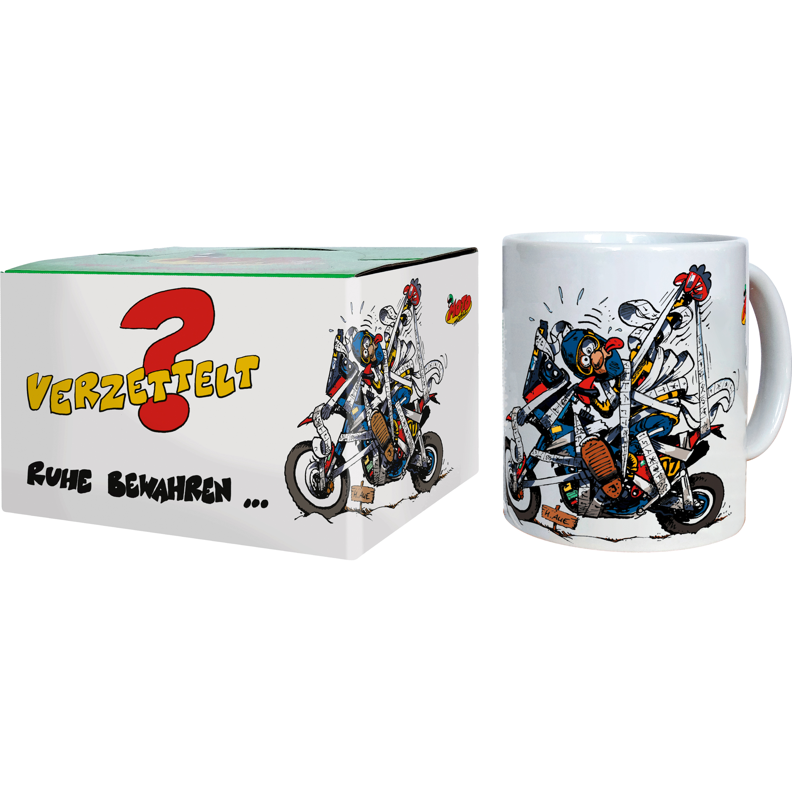 Motomania Tasse "Verzettelt" - Motorradzubehör - Geschenkideen