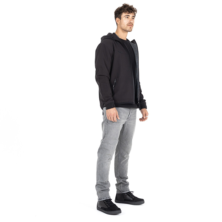 John Doe-XTM Softshell Rip-Stop Hoodie V3 schwarz XS-0001678005001007