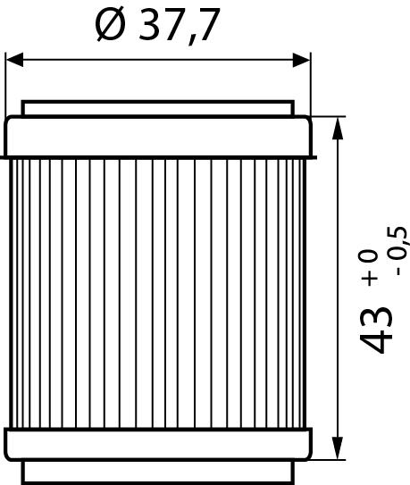 Hi-Q Ölfilter Einsatz OF143 für Yamaha - Motorradteile & Ersatzteile - Filter & Schläuche