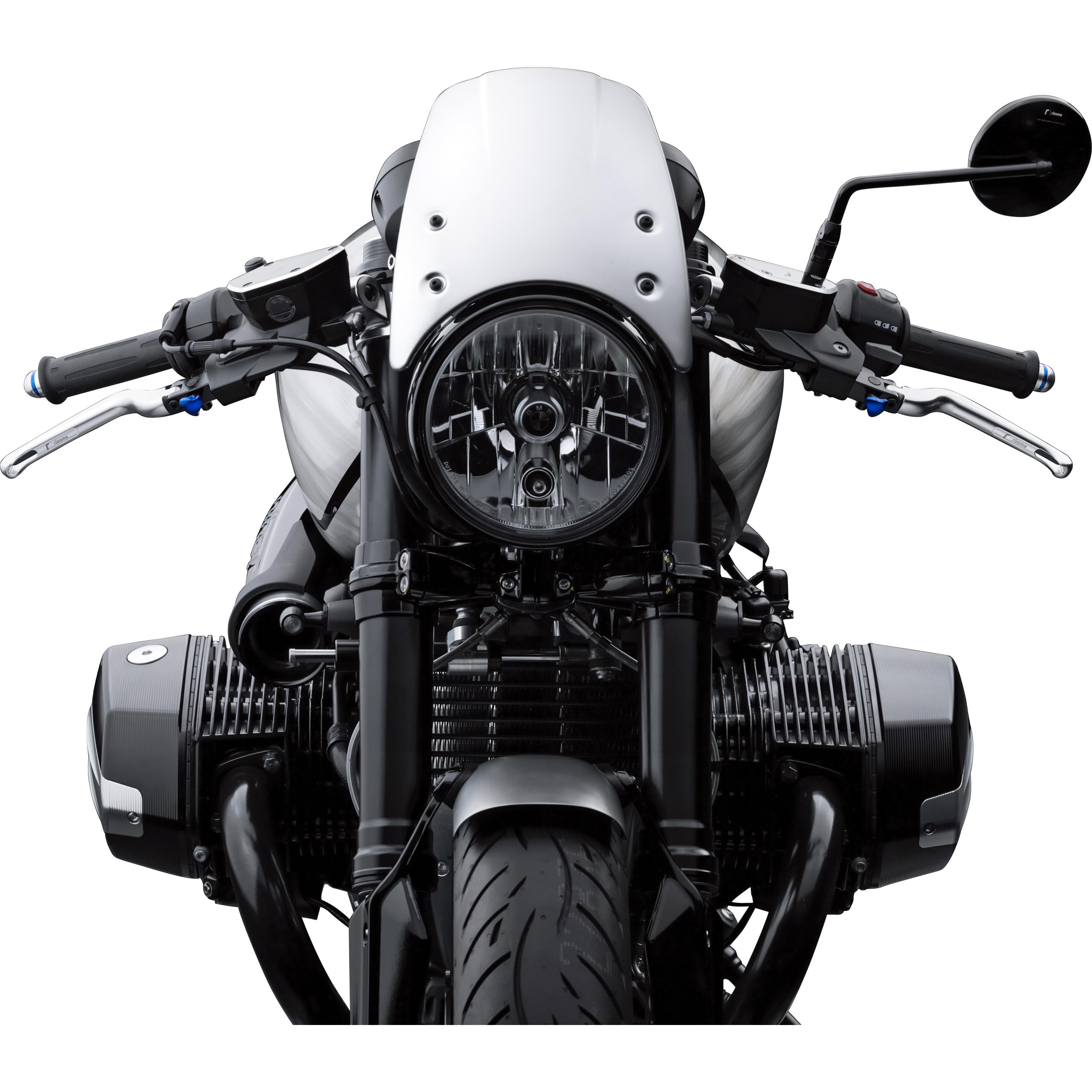 Rizoma Windschild Alu lang ZBW042A für BMW R nineT silber - Motorradteile & Ersatzteile - Anbauteile