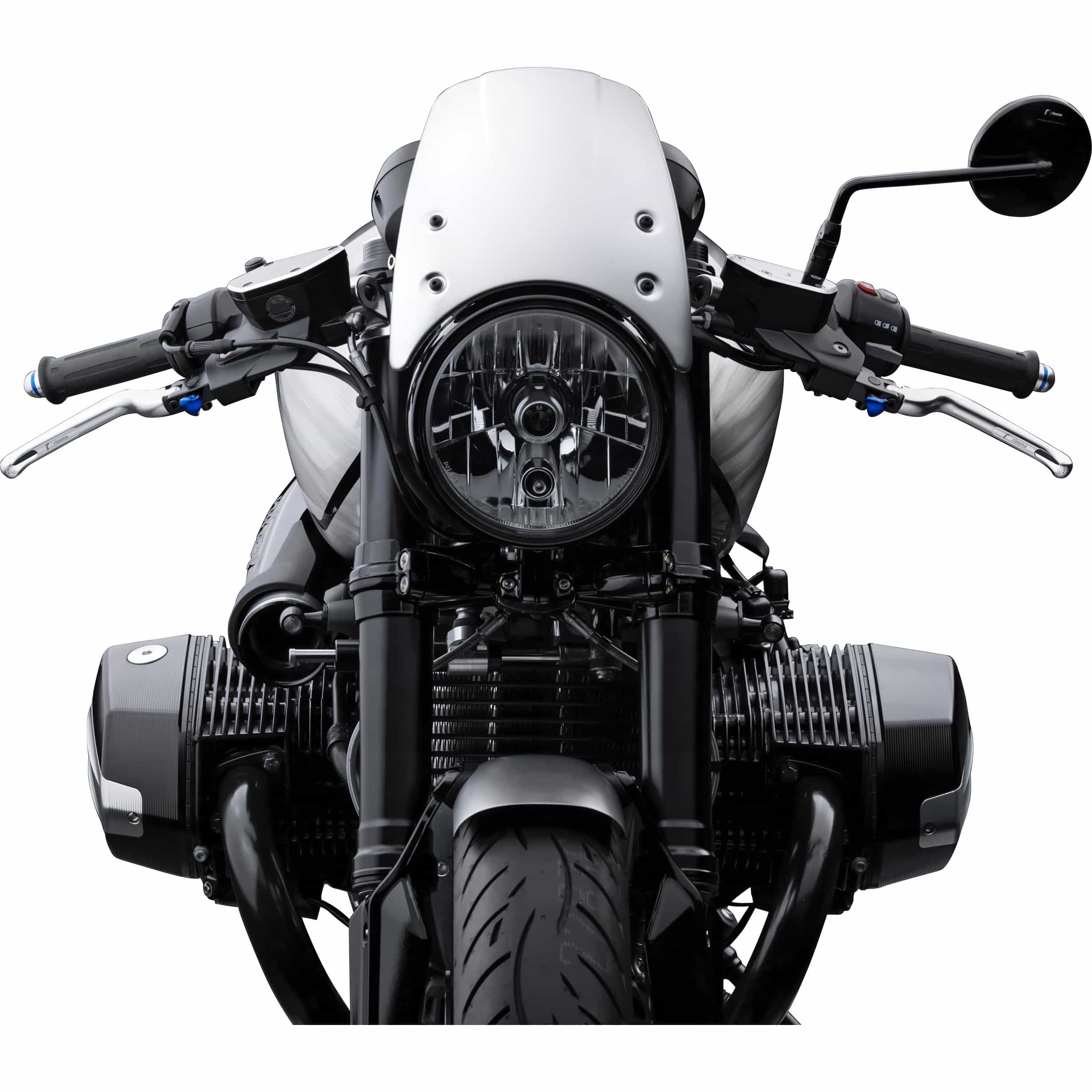 Rizoma Windschild Alu lang ZBW042A für BMW R nineT silber - Motorradteile & Ersatzteile - Anbauteile