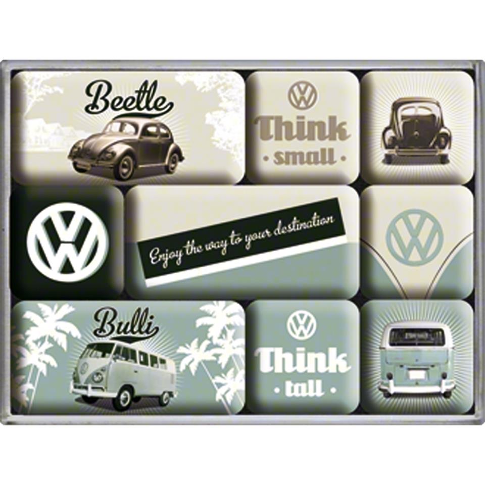 Nostalgic-Art-Magnet-Set "VW Think Tall & Small"-5696931