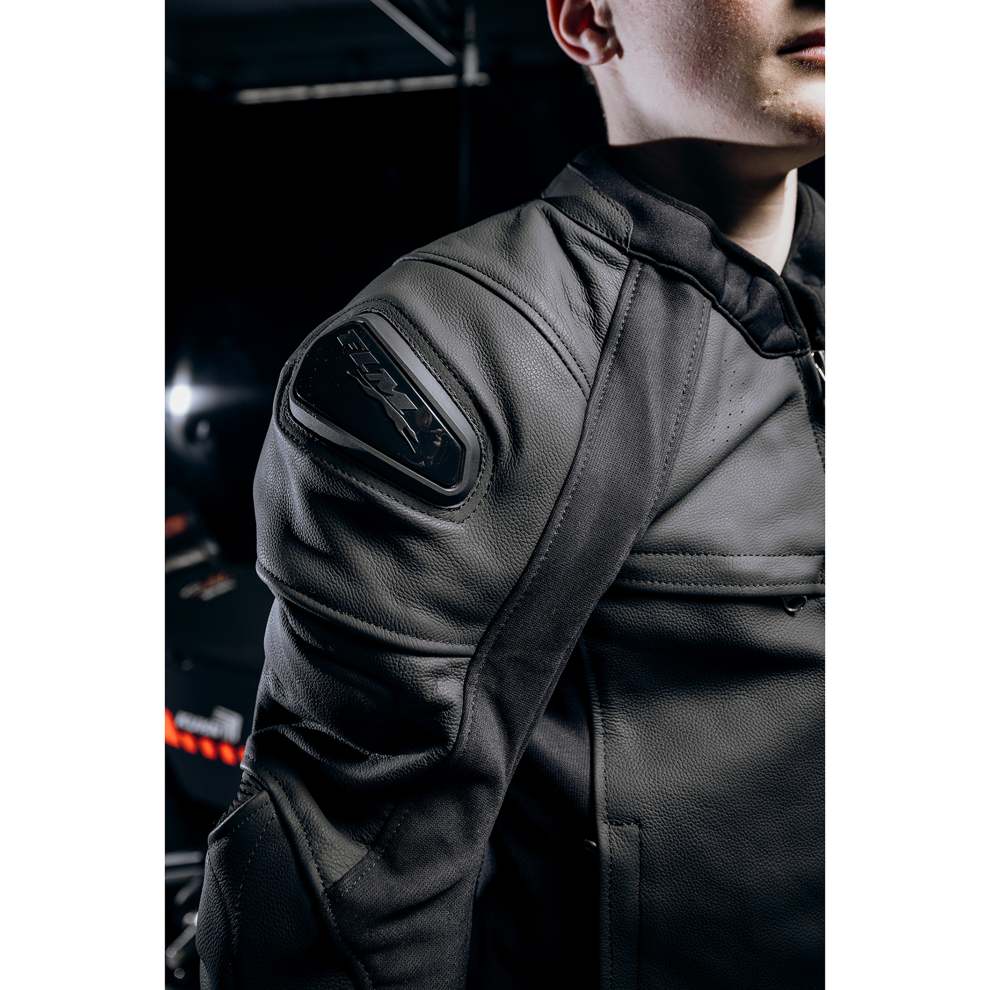 FLM-Brooklands Lederkombijacke schwarz 48-1005931999001305