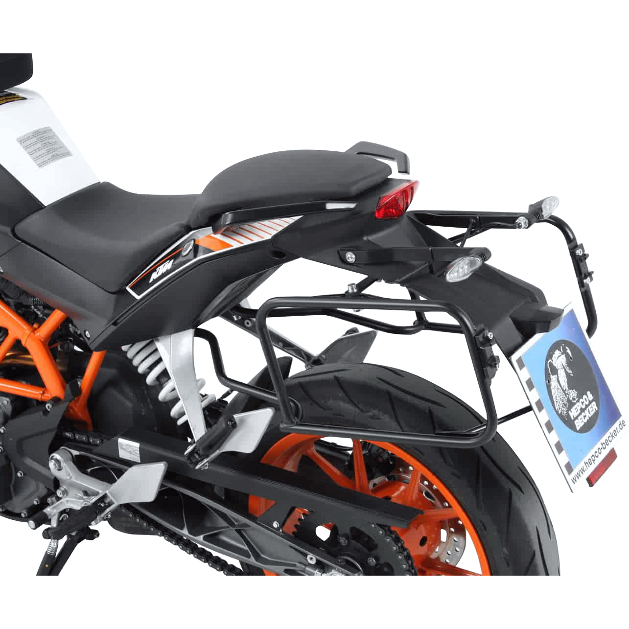 Hepco & Becker Seitenkofferträger schwarz für KTM 390 Duke 2013-2016 - Motorradzubehör - Motorradgepäck