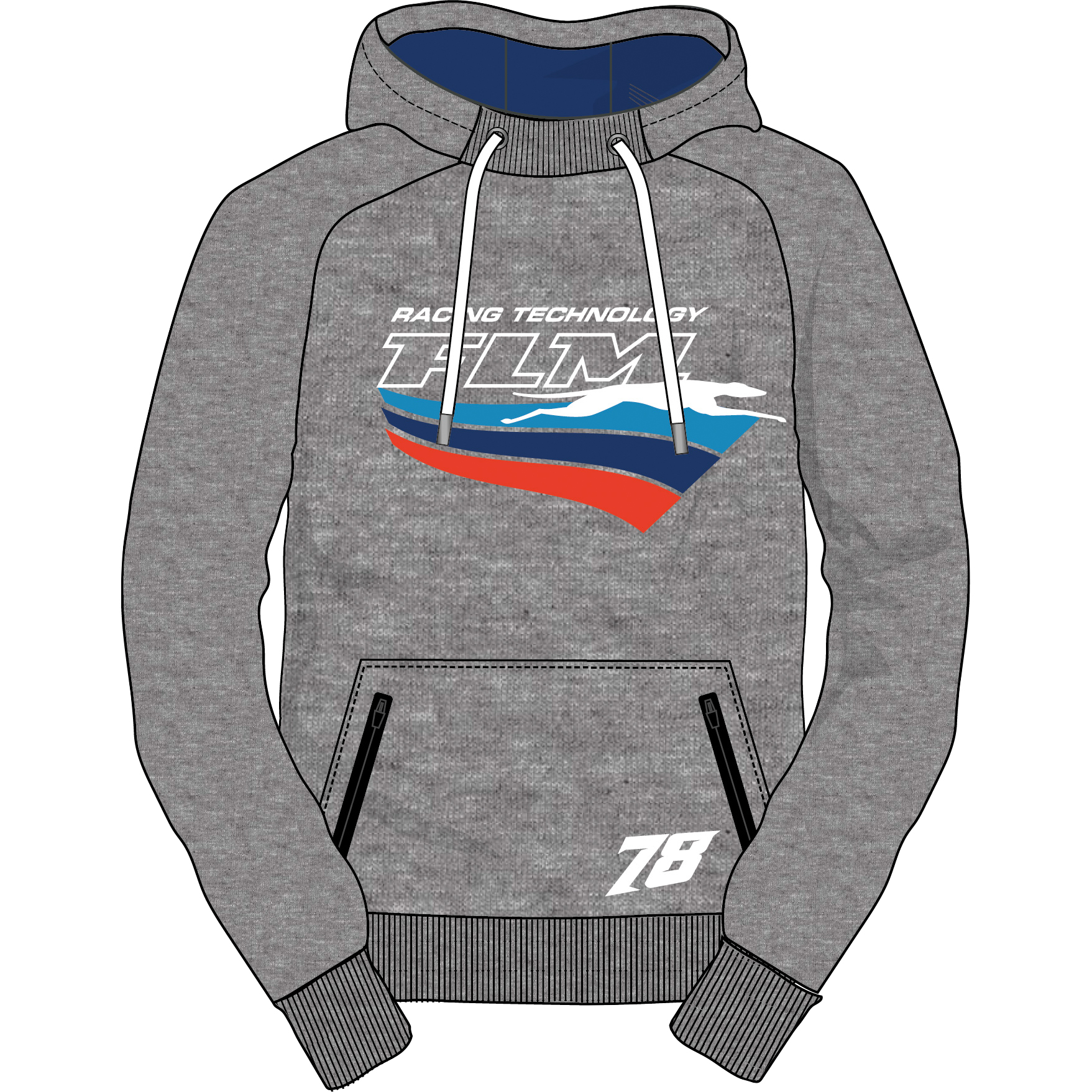 FLM-Hoodie Casey grau XL-8020261999007011