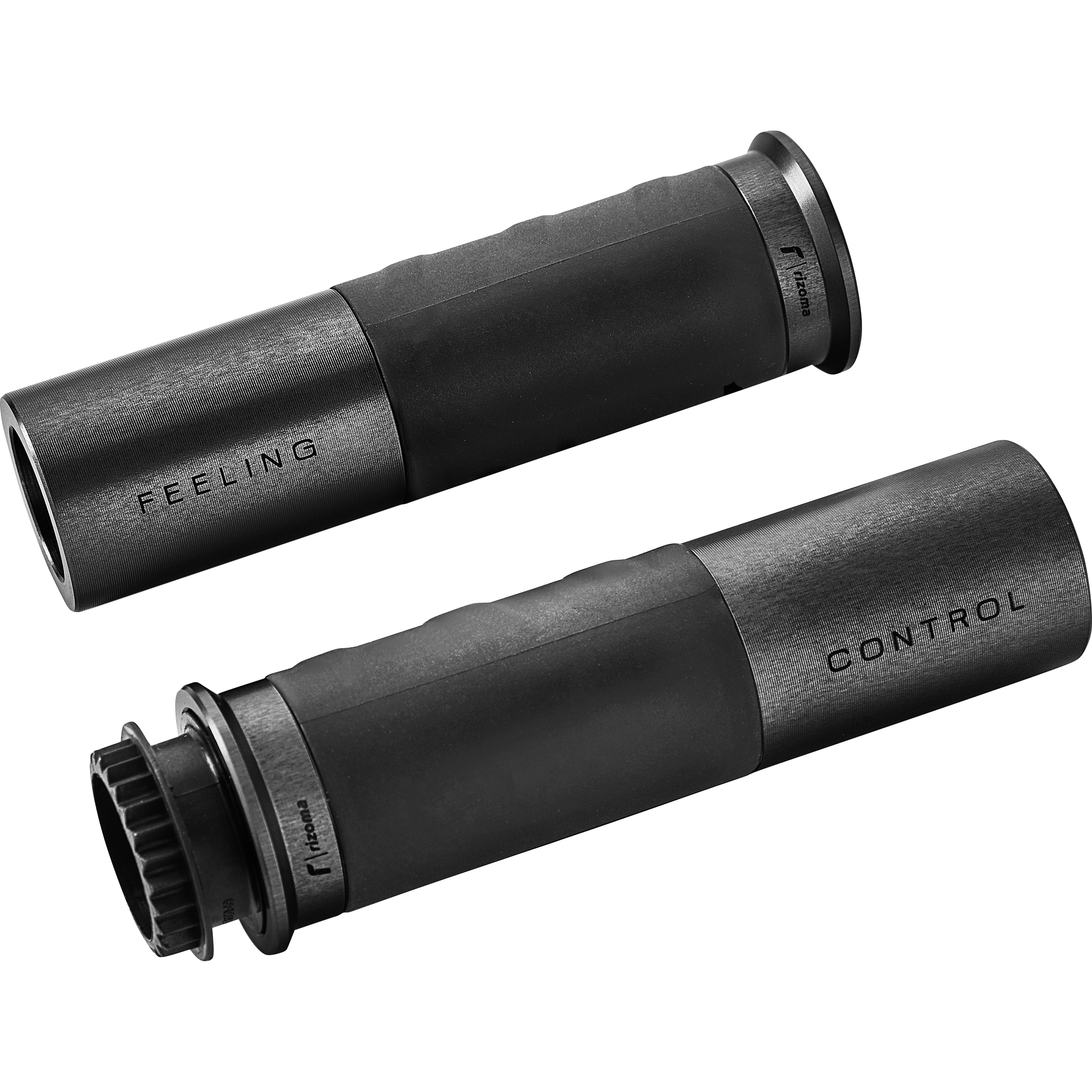 Rizoma Lenkergriffe Icon Alu für 22mm GR225B schwarz - Motorradteile & Ersatzteile - Lenker, Griffe & Hebel