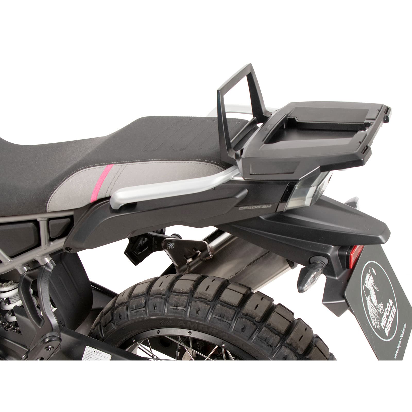 Hepco & Becker Gepäckbrücke Alurack schwarz für CF Moto 450 MT - Motorradzubehör - Motorradgepäck
