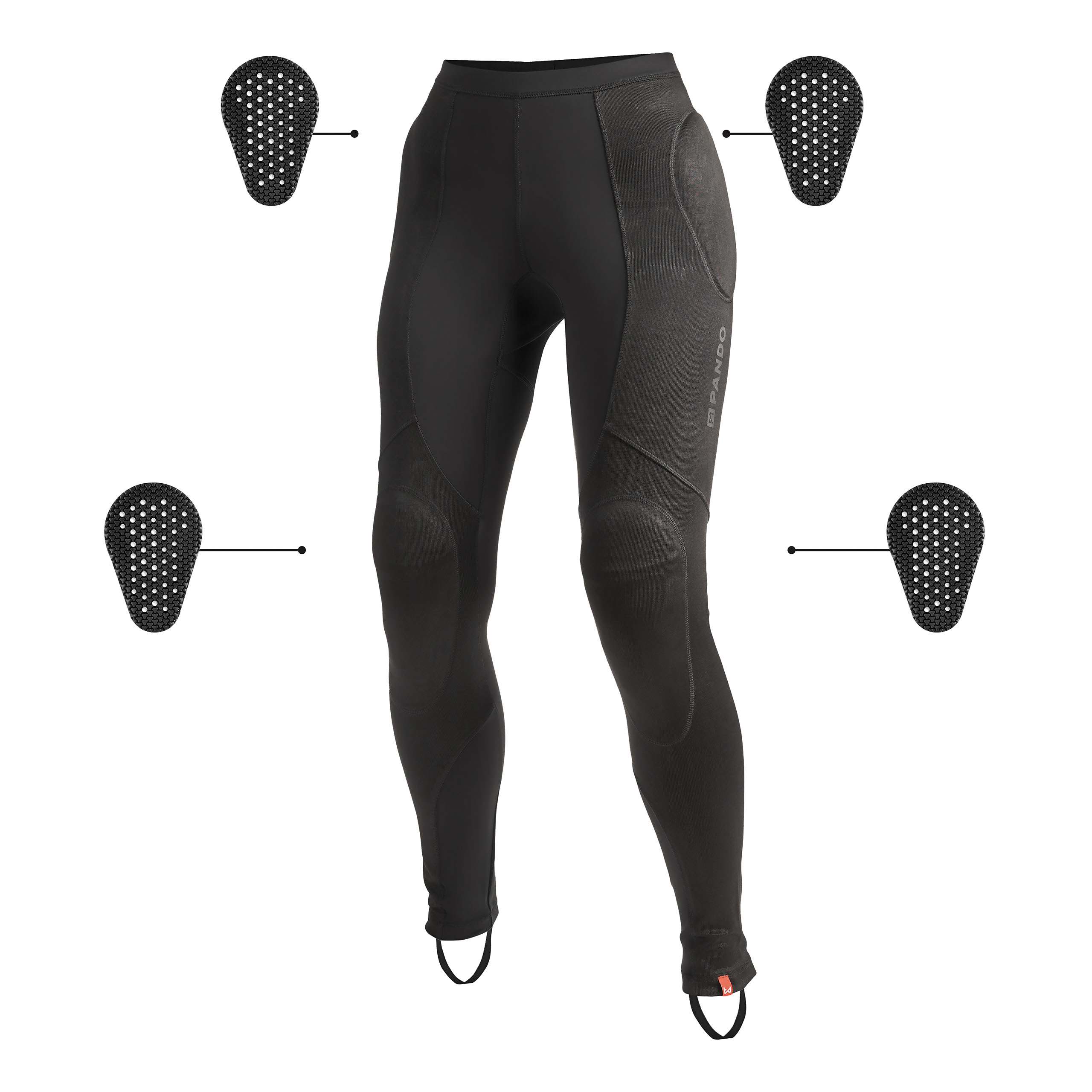 Pando Moto-Skin UH 03 Gepanzerte Motorrad-Leggings-0002170002001009