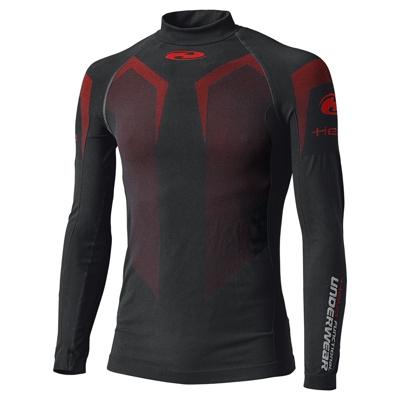 Held 3D-Skin Warm Funktionsshirt langarm schwarz/rot S - Motorradbekleidung - Motorradbekleidung Herren