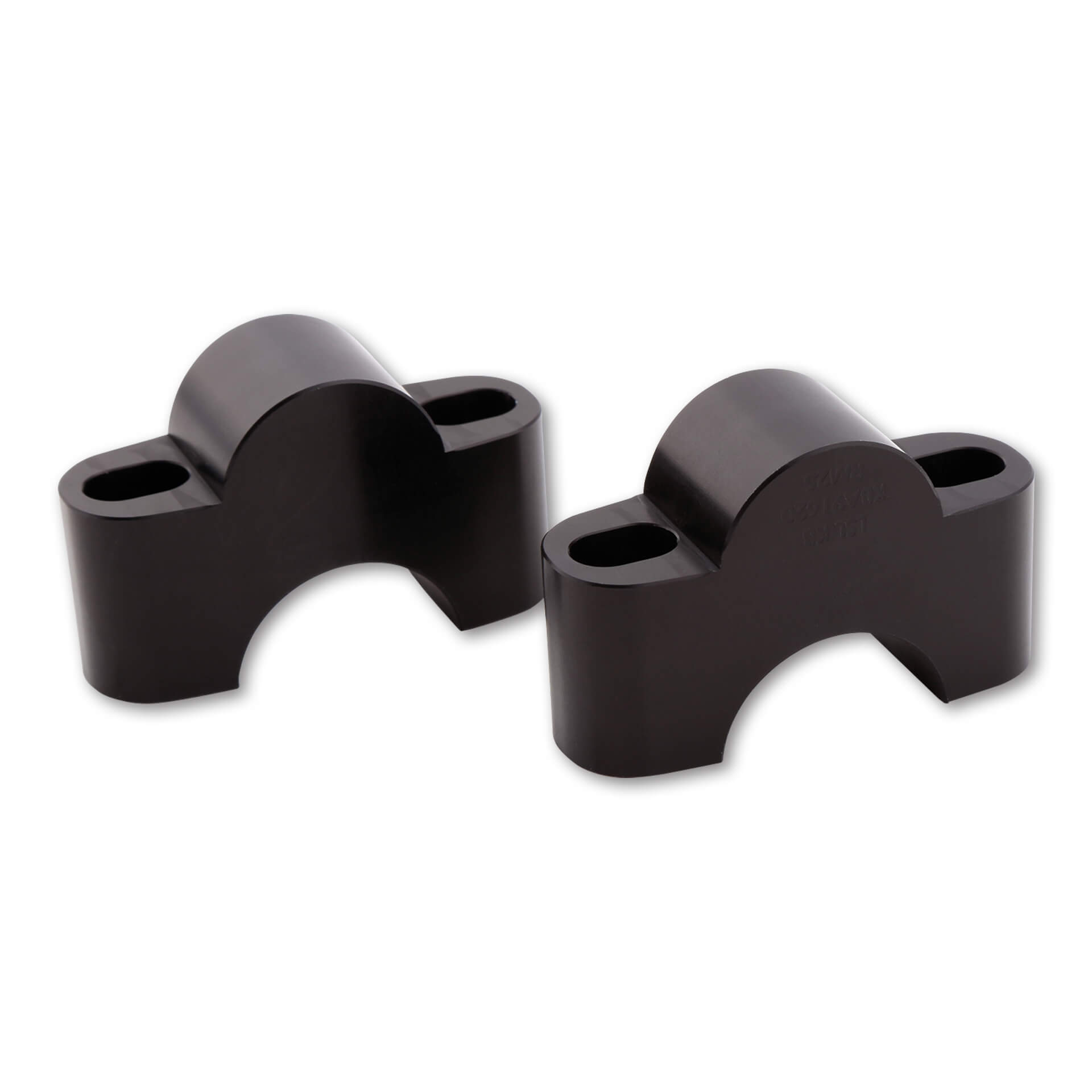 LSL Lenkererhöhung Ø28,6mm Distanz-Bock Set schwarz 25/65mm - Motorradteile & Ersatzteile - Lenker, Griffe & Hebel