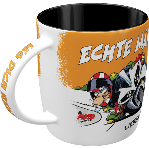 Nostalgic-Art-Tasse Set - MOTOmania - Echte Männer lieben Kurven!-5743131207000213