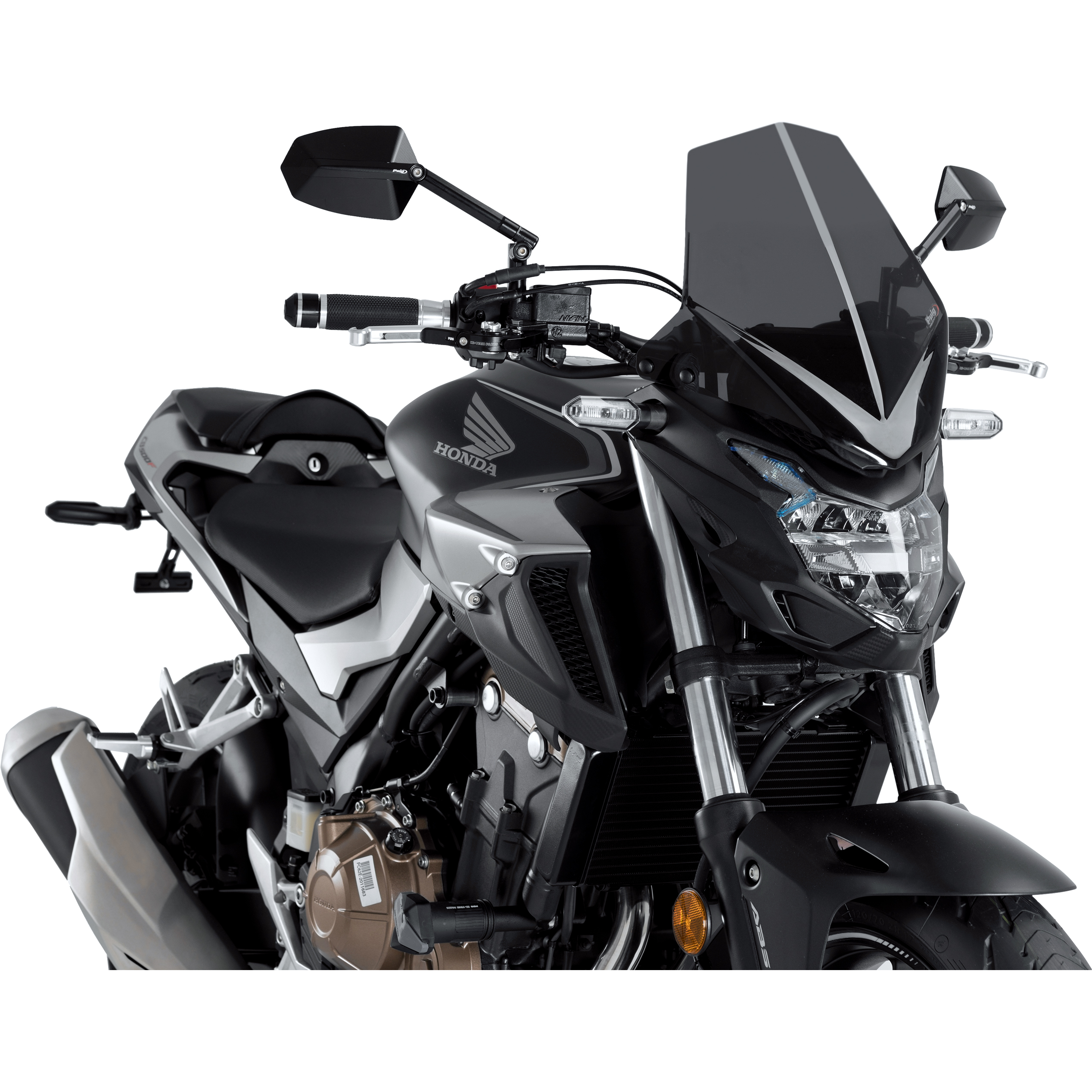 Puig Windschutzscheibe NG Touring stark getönt für CB 500 F 2016- - Motorradteile & Ersatzteile - Anbauteile