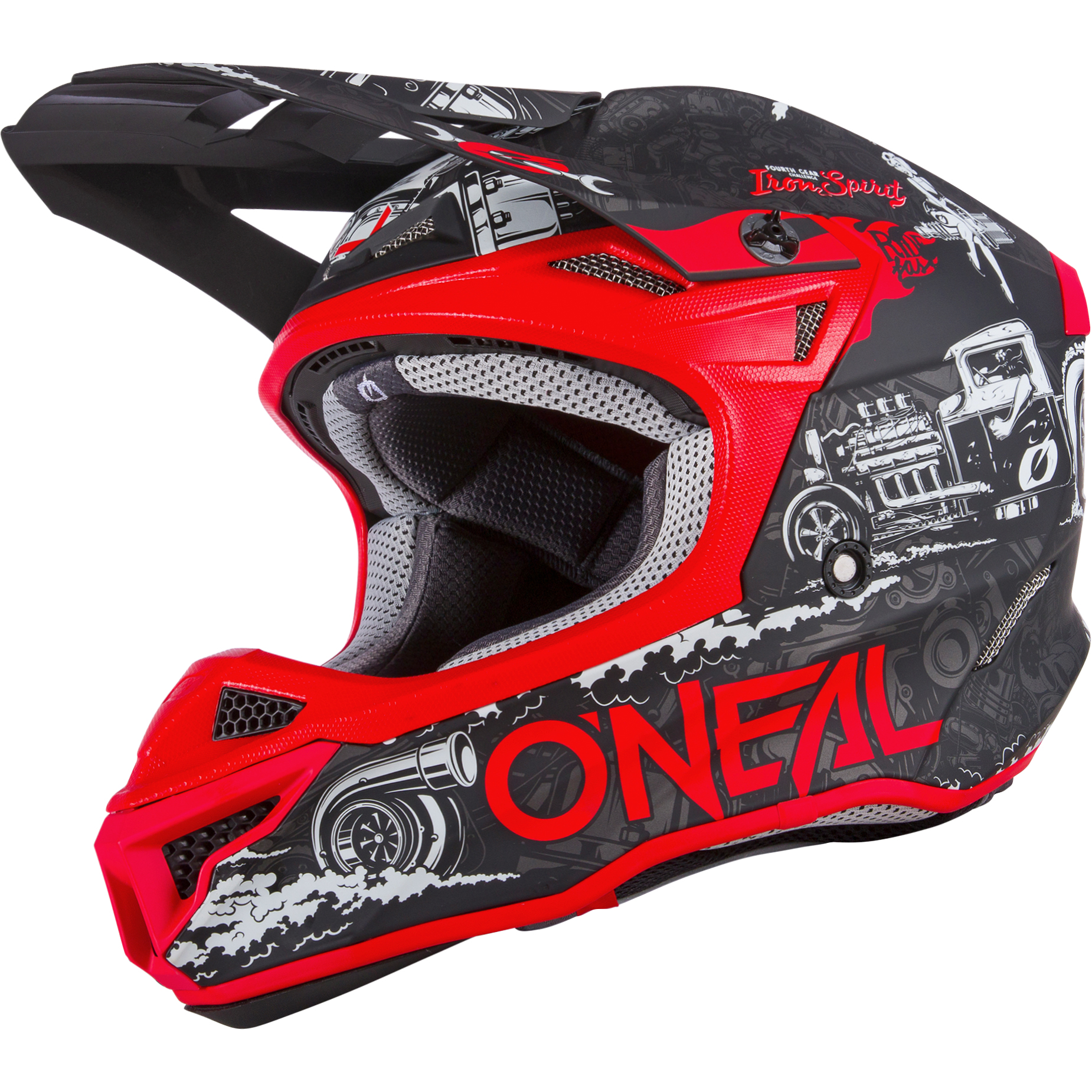 O'Neal MX 5Series HR V.22 schwarz/rot S - Helme & Brillen - Motorradhelme