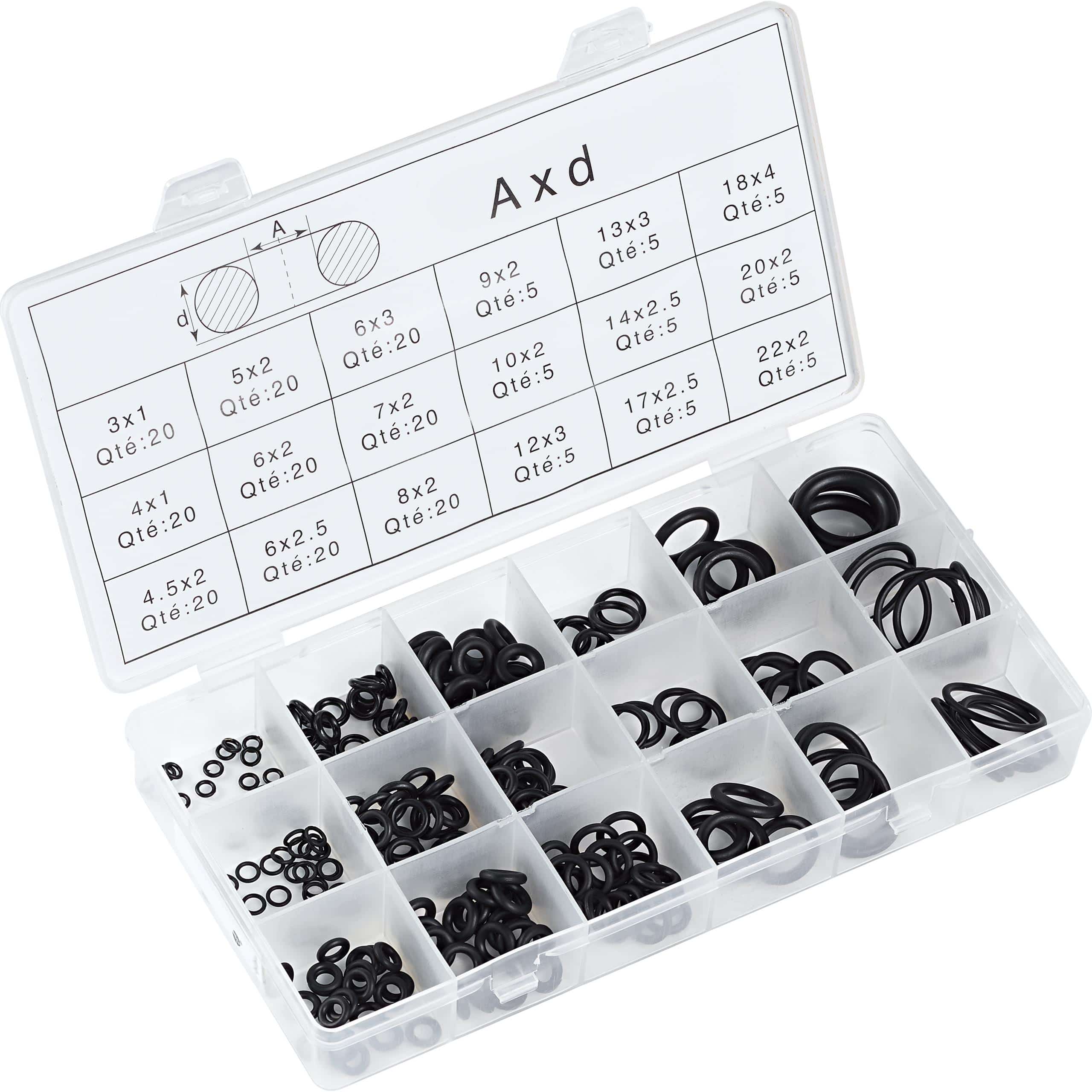 Hi-Q Tools O-Ring Set 225-teilig - Motorradteile & Ersatzteile - Motorteile, Züge & Dichtungen