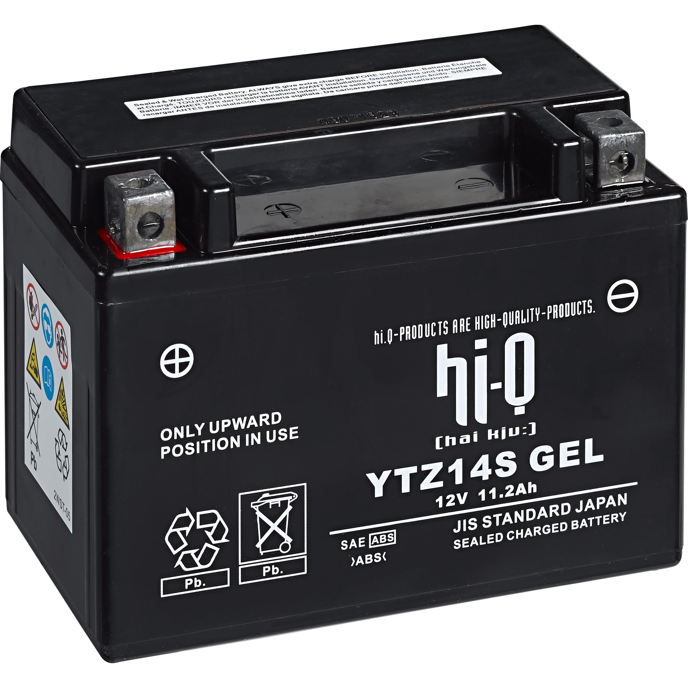 Hi-Q-Batterie AGM Gel geschlossen HTZ14S, 12V, 11,2Ah (YTZ14S)-5726461314000590