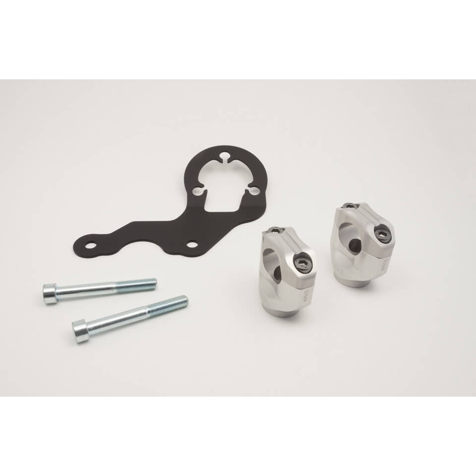 LSL Lenkerklemmböcke Ø28,6mm silber für Scrambler 800 2015-2024 - Motorradteile & Ersatzteile - Lenker, Griffe & Hebel