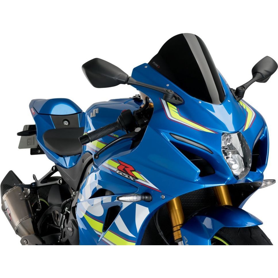Puig R-Racer Scheibe schwarz für Suzuki GSX-R 1000 /R 2017-2021 - Motorradteile & Ersatzteile - Verkleidungen & Abdeckungen