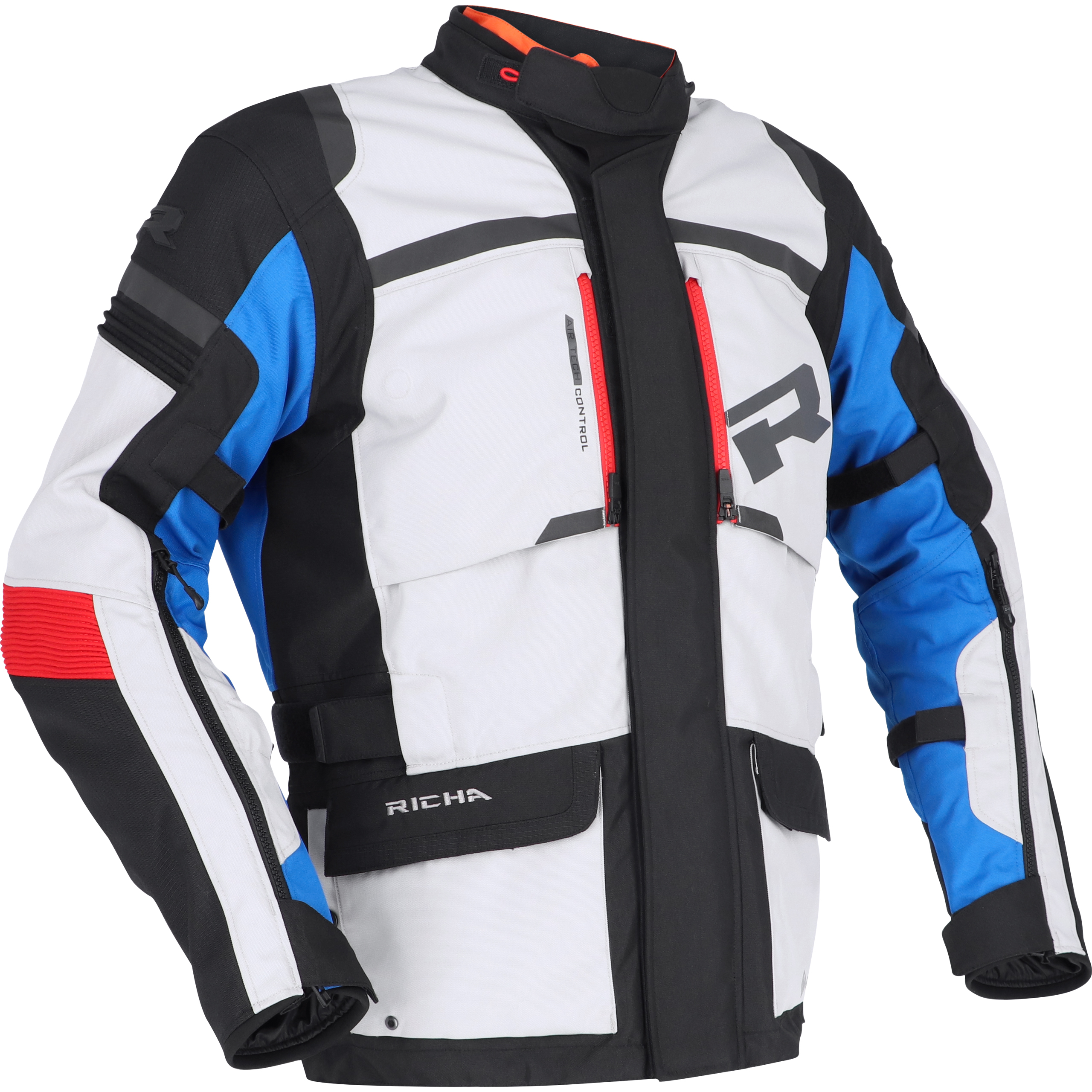 Richa-Brutus Gore-Tex Textiljacke grau/blau/rot-2017421999005