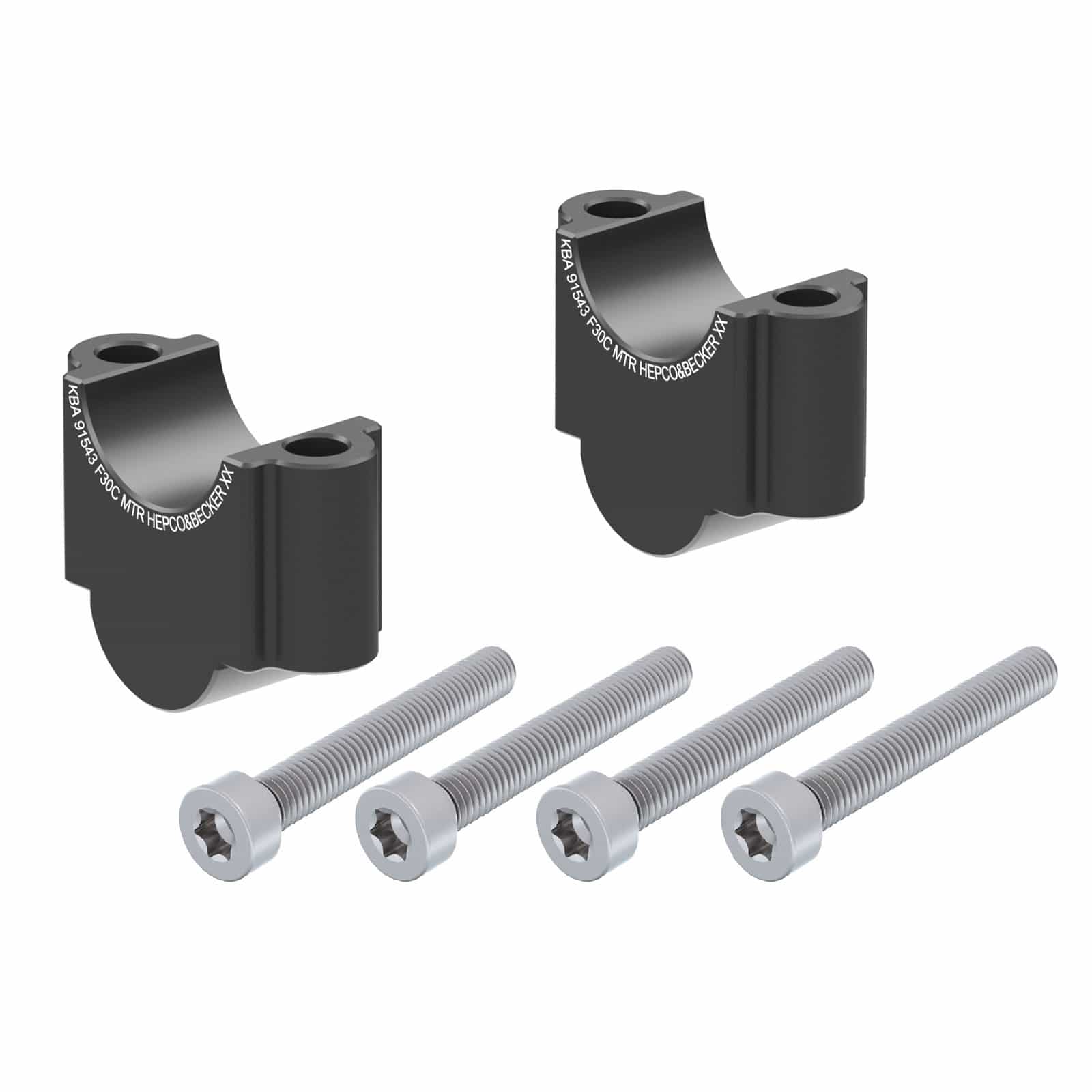 Hepco & Becker rehausseur de guidon 30mm noir pour R 1200 GS Adventure 05-08