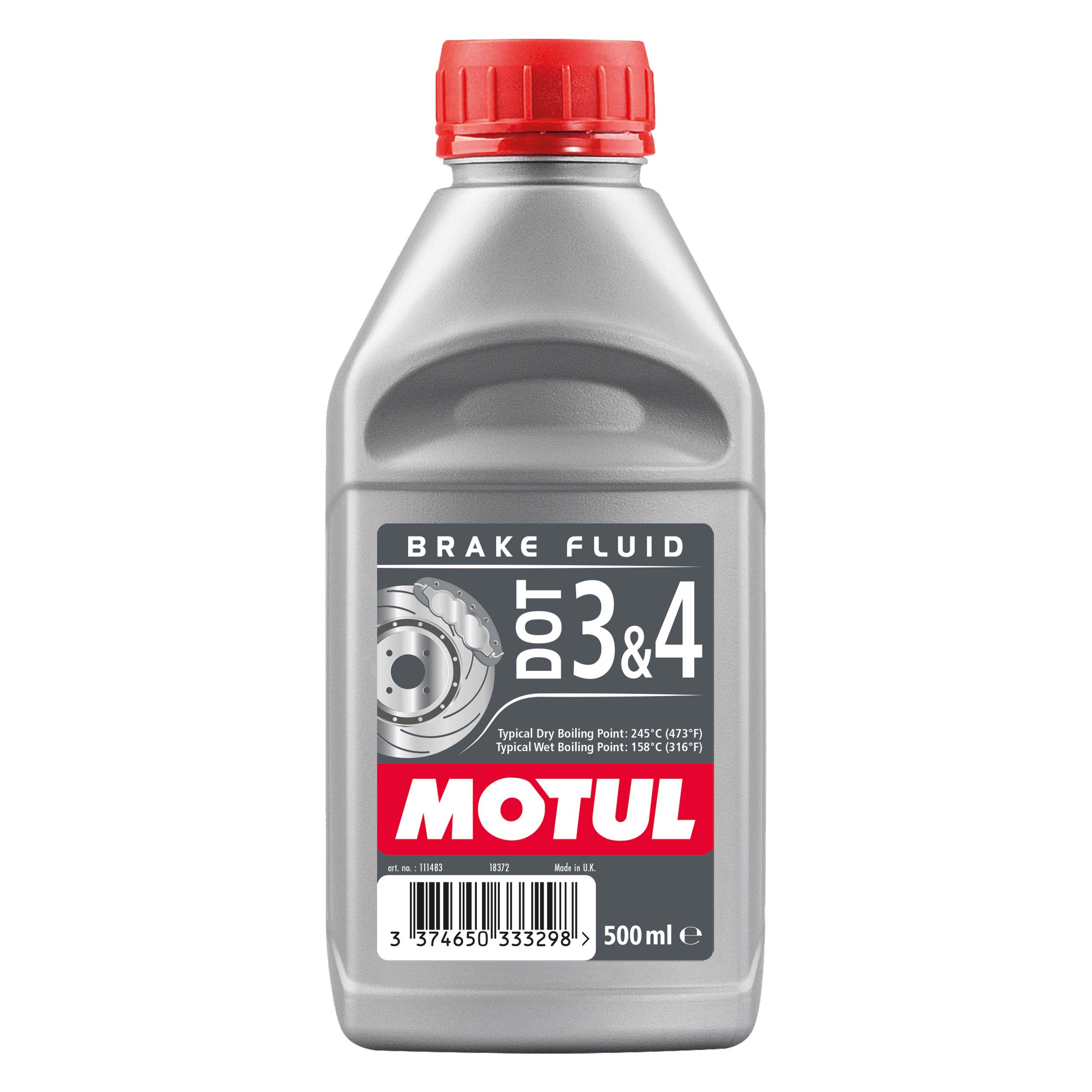 Motul Bremsflüssigkeit DOT 3&4 500 ml - Motorradzubehör - Öle & Schmiermittel