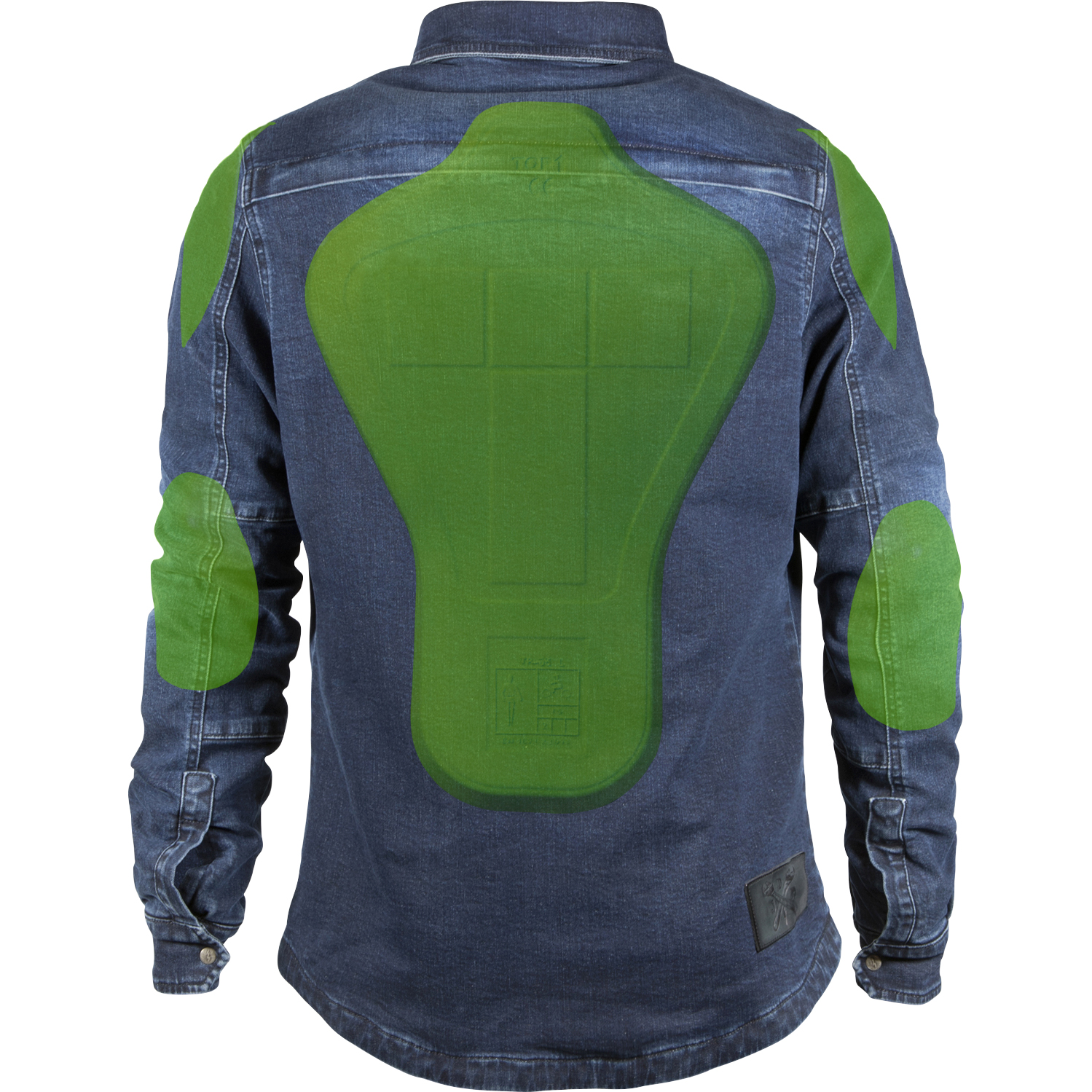 John Doe-Motoshirt Hemd dunkelblau 4XL-2016531999003014