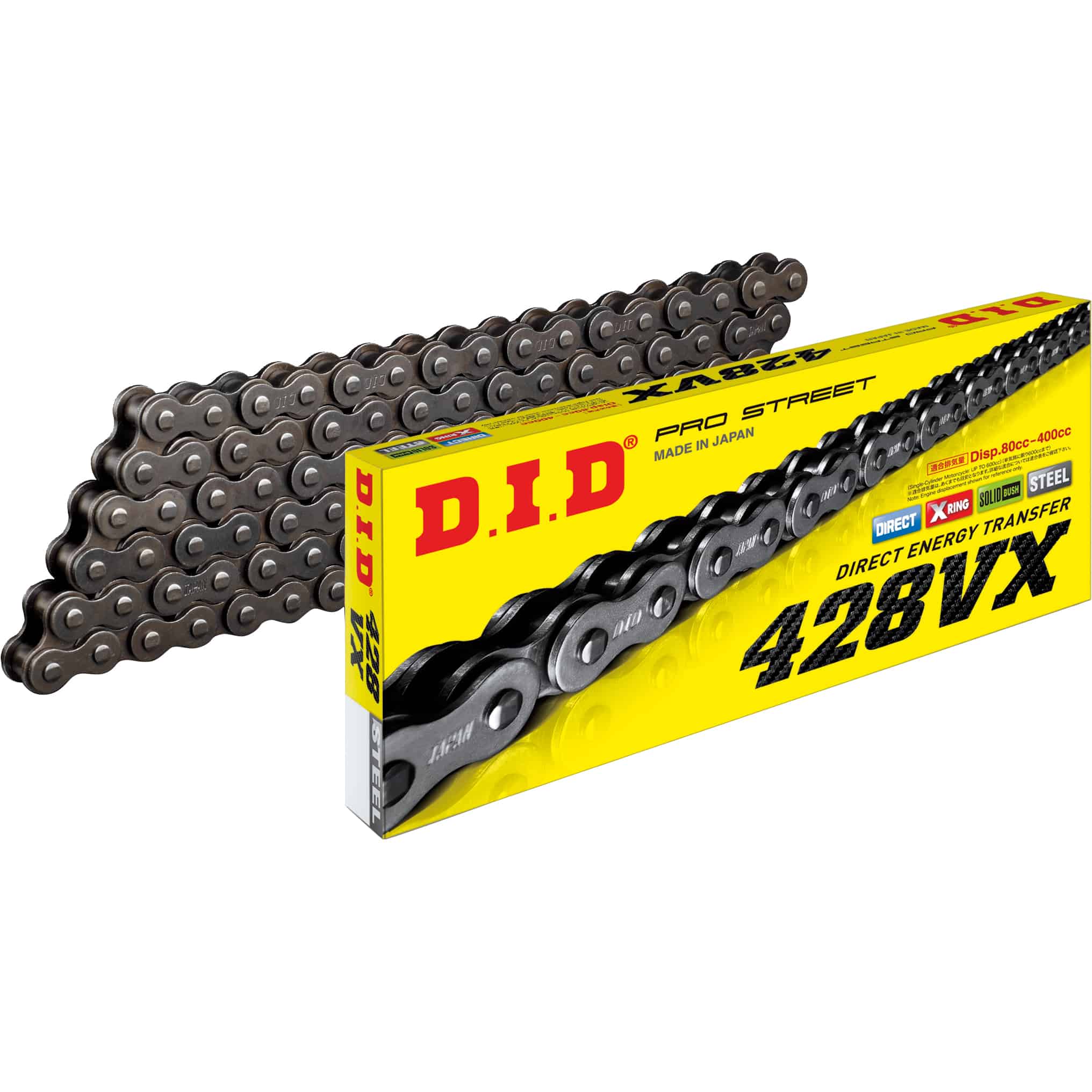 D.I.D. kit chaîne 428VX clip X 14/42/134 pour Daelim VT 125 /Evolutio