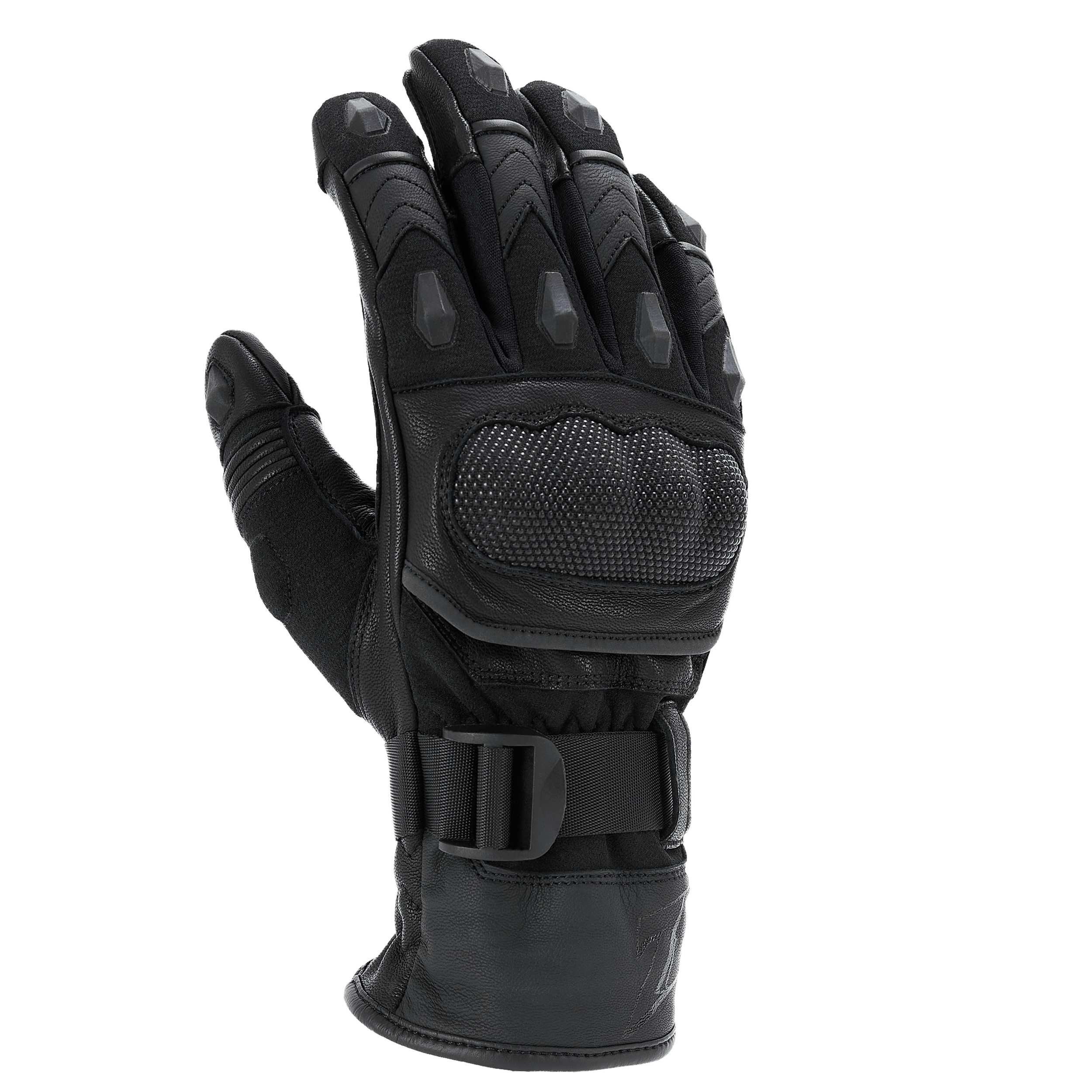 FLM Mugello Lederhandschuh schwarz 9,5 - Motorradbekleidung - Motorradhandschuhe