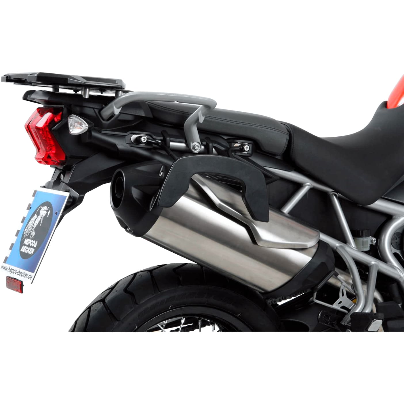 Hepco & Becker C-Bow Seitentaschenhalter schwarz für Tiger 800 2010-2014 - Motorradzubehör - Motorradgepäck