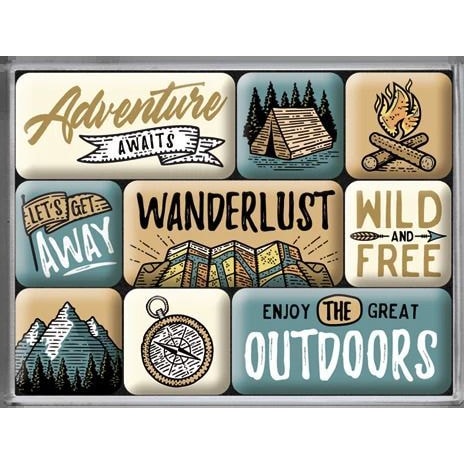 Nostalgic-Art-Magnet-Set - "Outdoor Adventure"-0002867