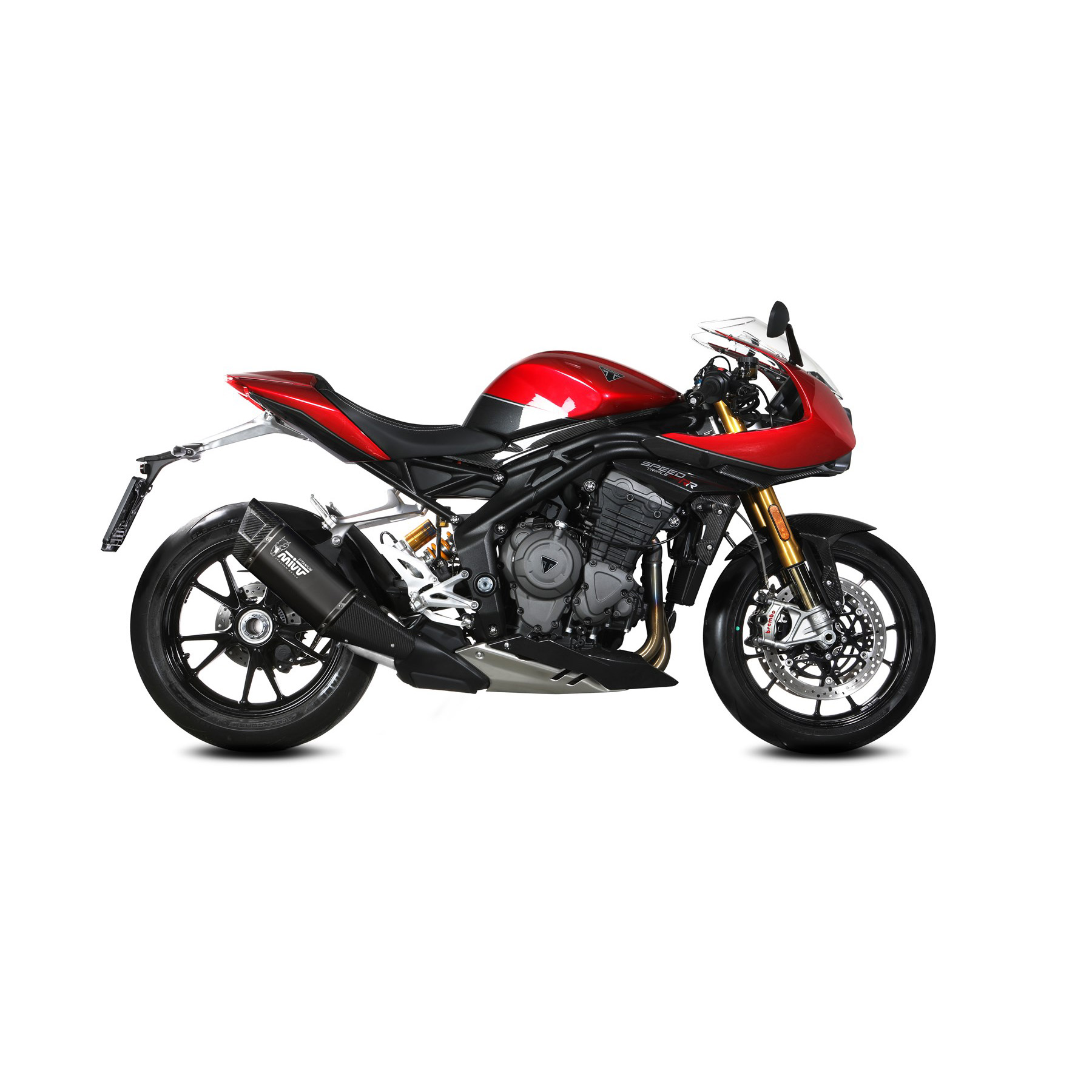 MIVV échappement SR-1 titane noir/carbone pour Speed Triple 1200 21-2