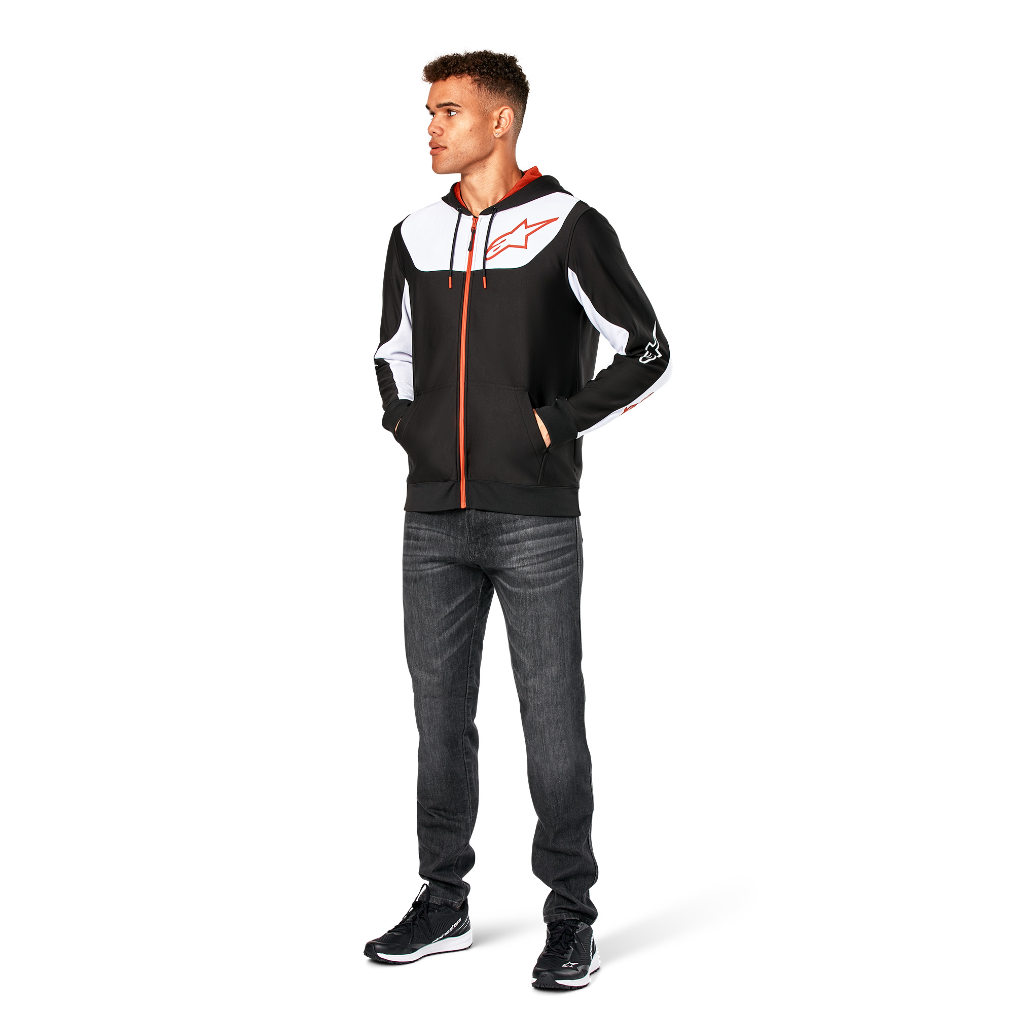 Alpinestars-Sessions V3 Hoodie schwarz/weiß/rot XXL-0001825003035012