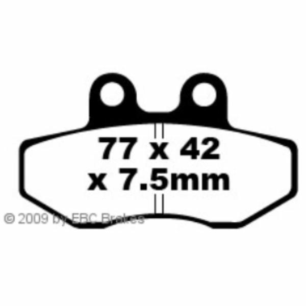 Hi-Q Bremsbeläge organisch FA167  77x42x7,5mm - Motorradteile & Ersatzteile - Bremsen