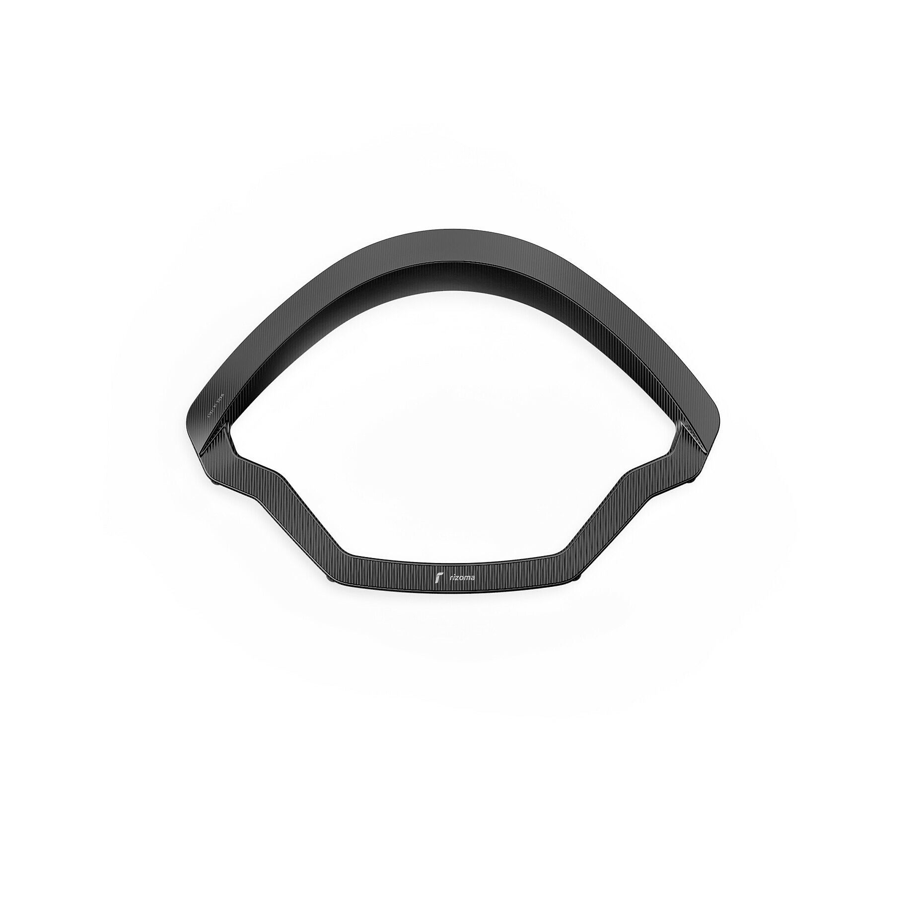 Rizoma Cockpit-Einfassung Alu ZVP033B schwarz für Vespa GTS 2023- - Motorradteile & Ersatzteile - Tacho & Instrumente