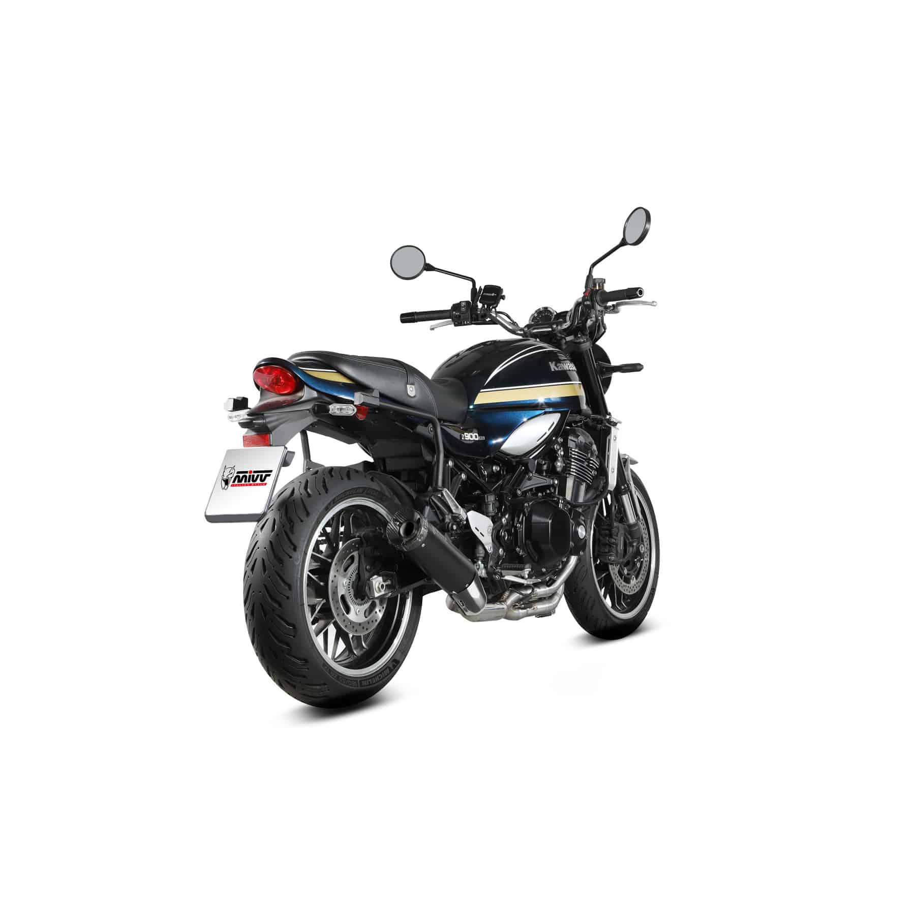 MIVV échappement HR-1 noir/carbone court pour Z 900 RS 2018-2024