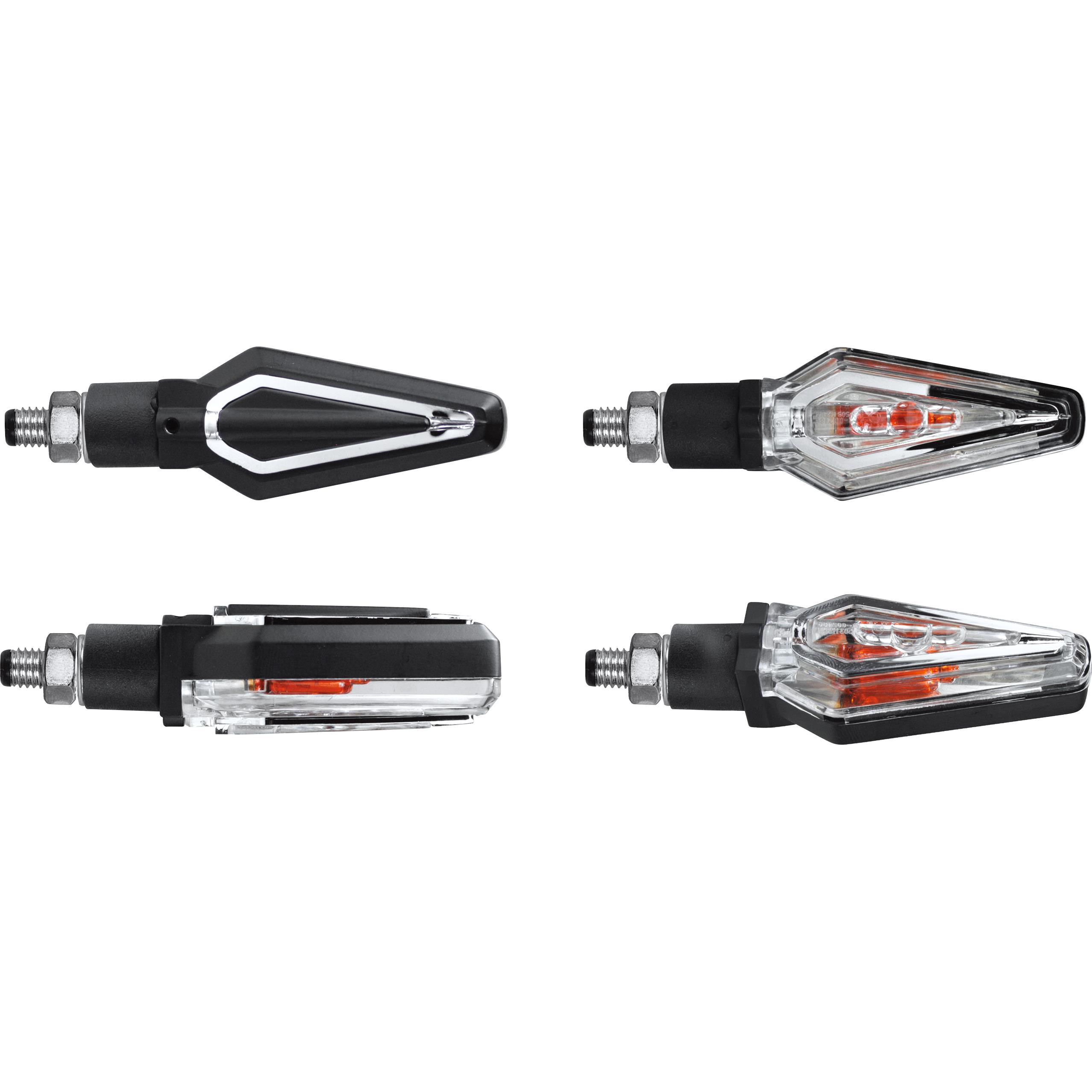 Chaft Alu Blinkerpaar 21 Watt M8 Sound schwarz/getönt - Motorradteile & Ersatzteile - Beleuchtung