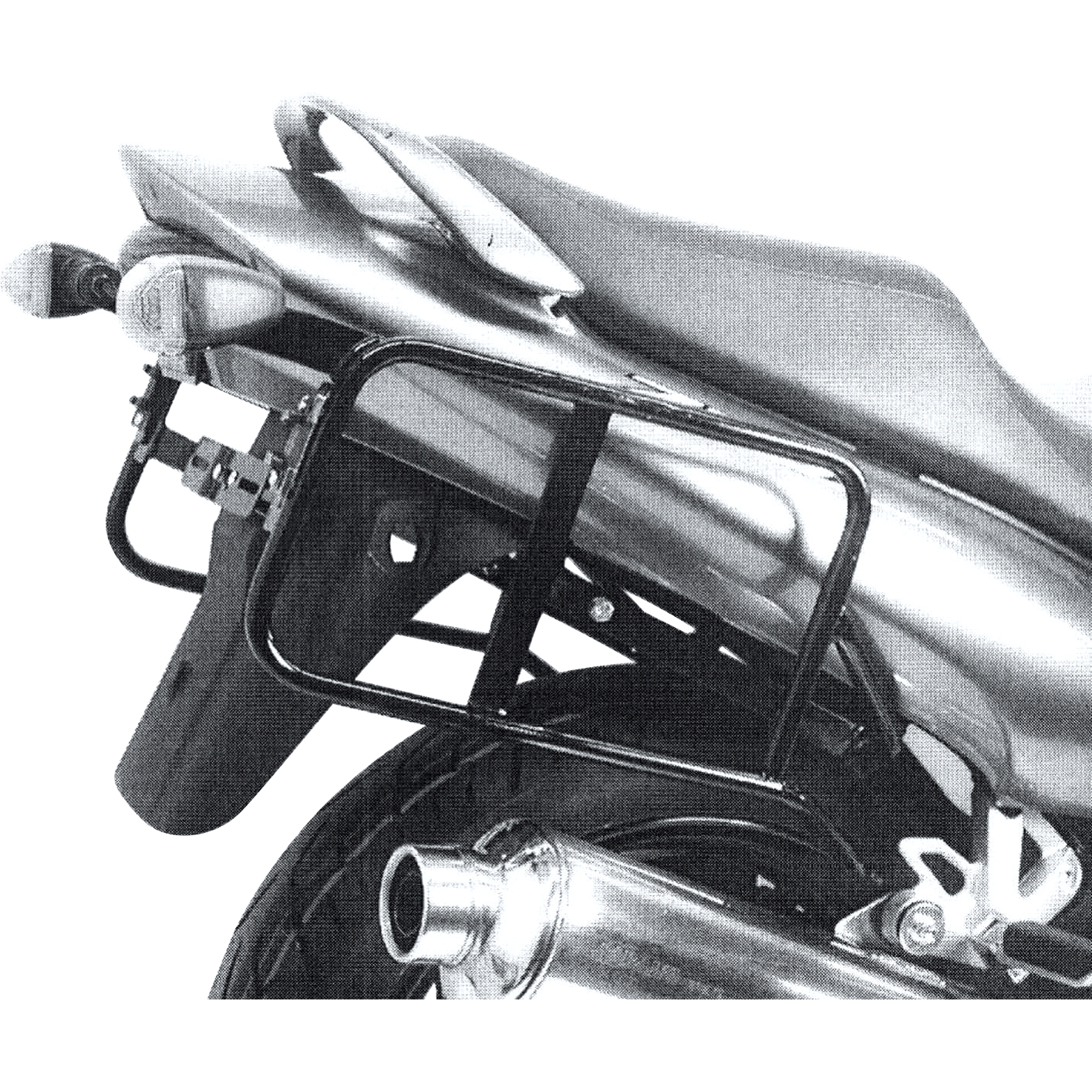 Hepco & Becker Seitenkofferträger schwarz für Suzuki GSX 750 F 2003-2006 - Motorradzubehör - Motorradgepäck