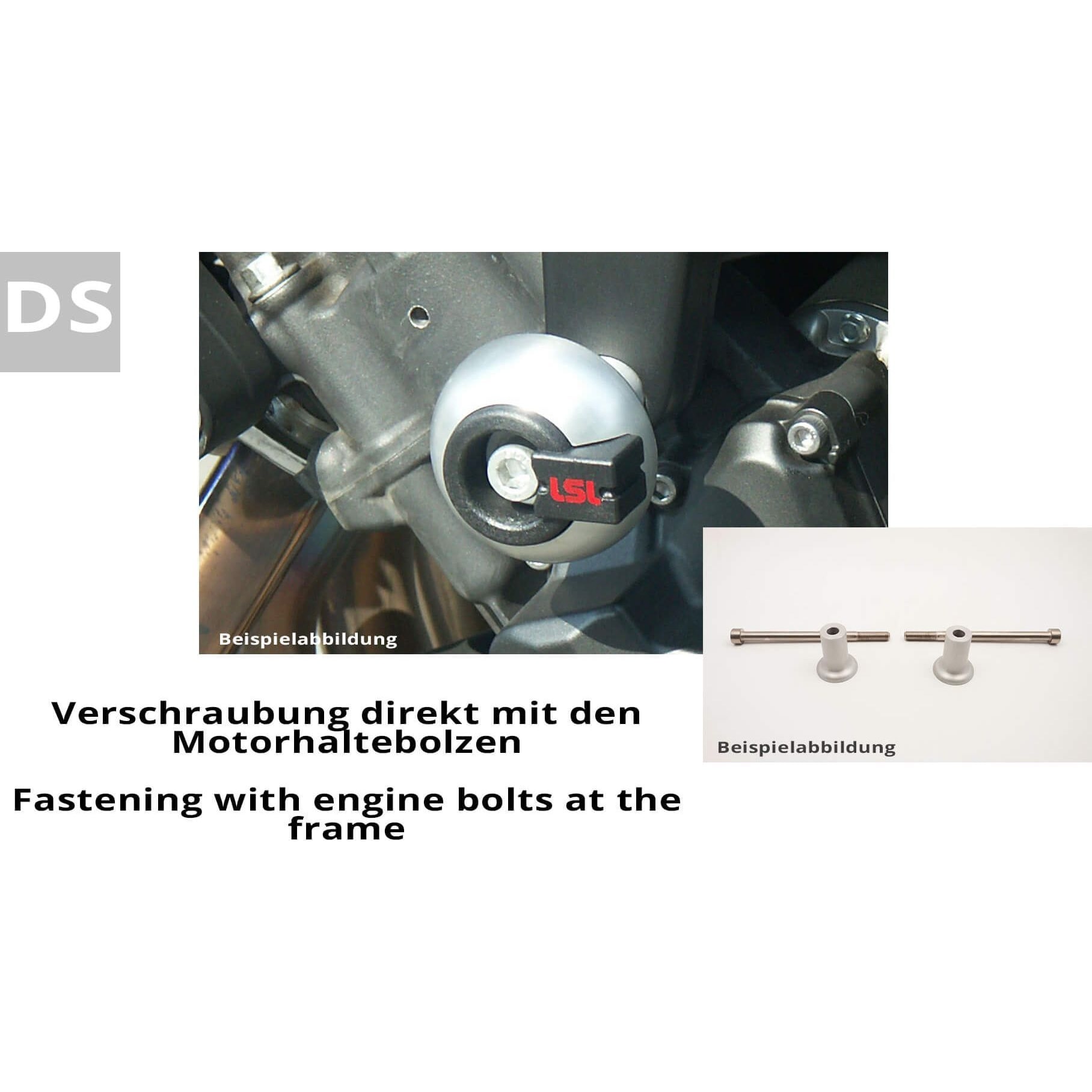 LSL Sturzpadanbausatz Crash Pad für Kawasaki Z 1000 2003-2009 - Motorradteile & Ersatzteile - Anbauteile