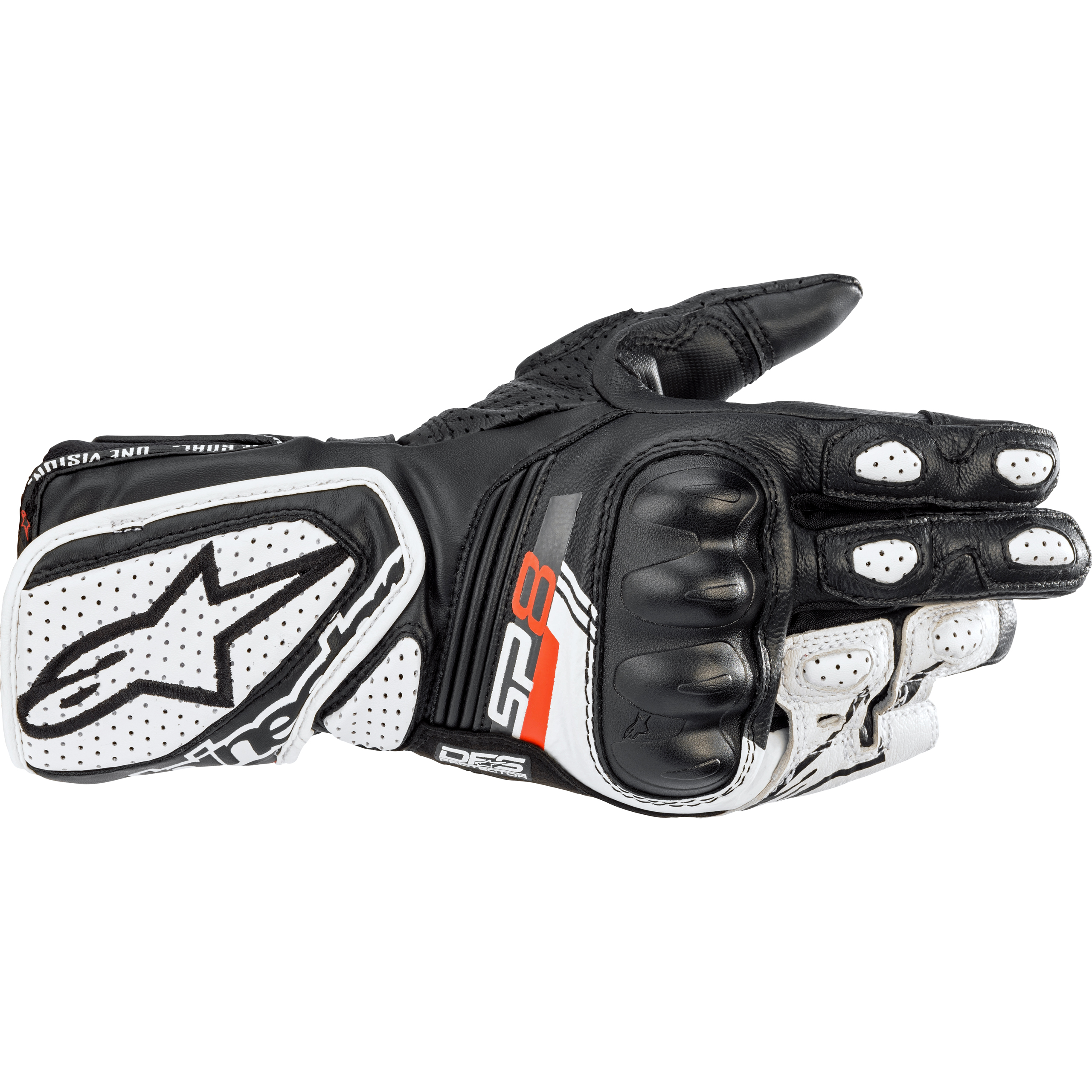 Alpinestars Stella SP-8 V3 Damen Handschuh lang weiß L - Motorradbekleidung - Motorradhandschuhe